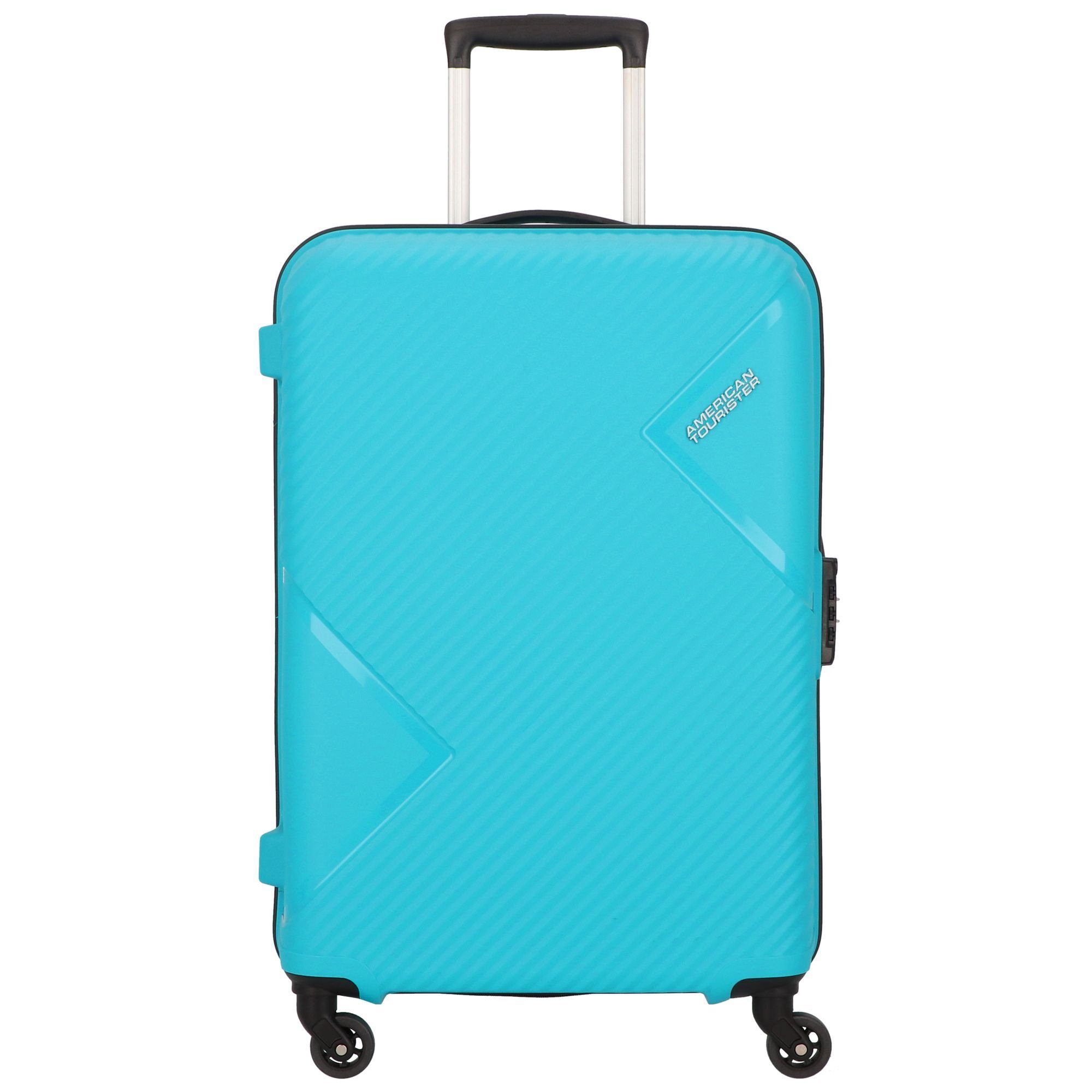 light Rollen, blue Hartschalen-Trolley Tourister® at 4 American zakk, Polypropylen