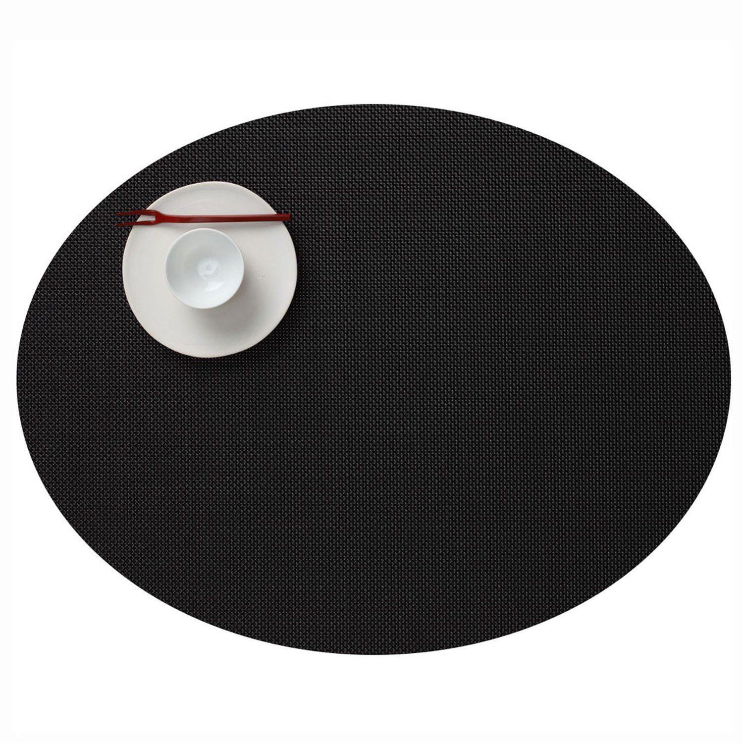 Chilewich Platzset Mini Basketweave Oval Black, (1-St)