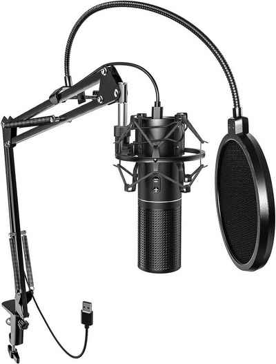 TONOR Streaming-Mikrofon, USB Gaming Mikrofon Kit für Streaming, Podcasts YouTube, Twitch, PS4/5