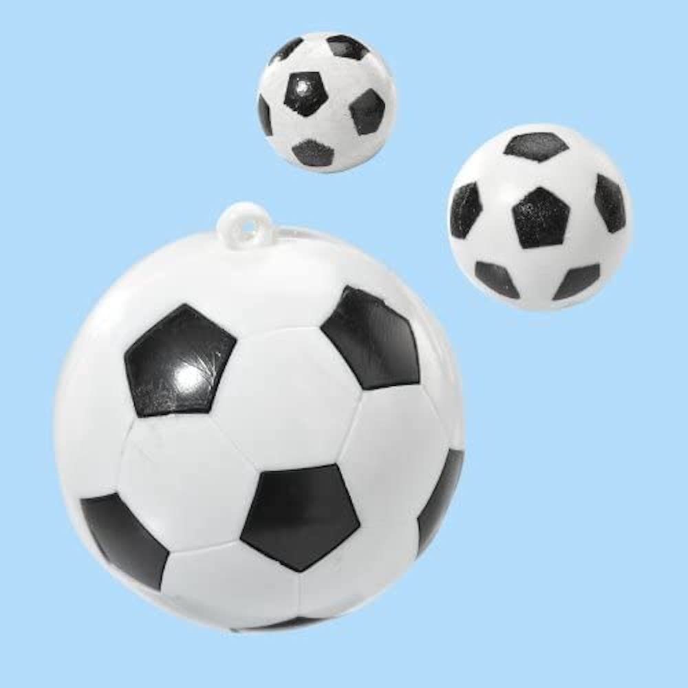 HobbyFun Pompon Fussball mit Öse 35mm Btl. 2 St.