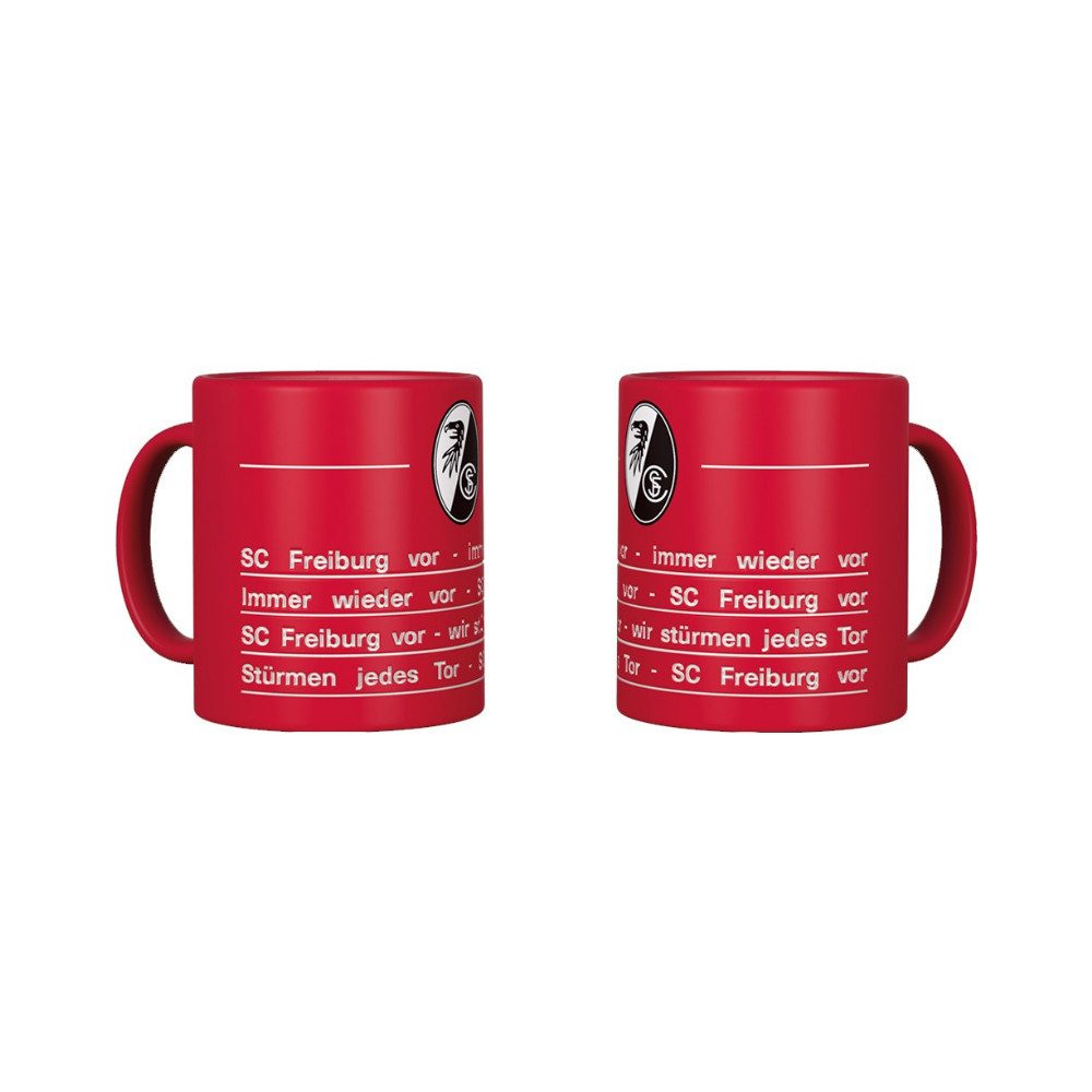 SC Freiburg Becher SC Freiburg Tasse "Hymne", Keramik