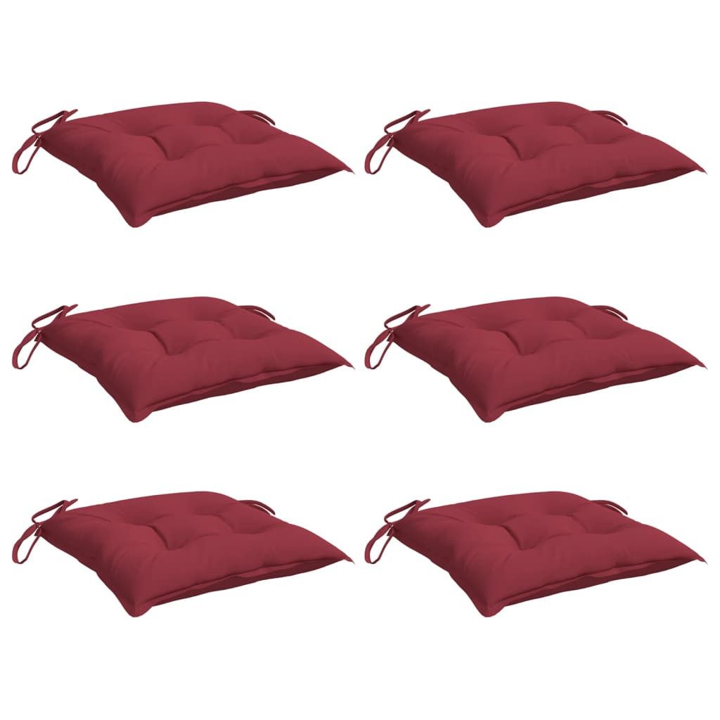 vidaXL Sitzauflage Palettenkissen 6 Stk. Weinrot günstig online kaufen