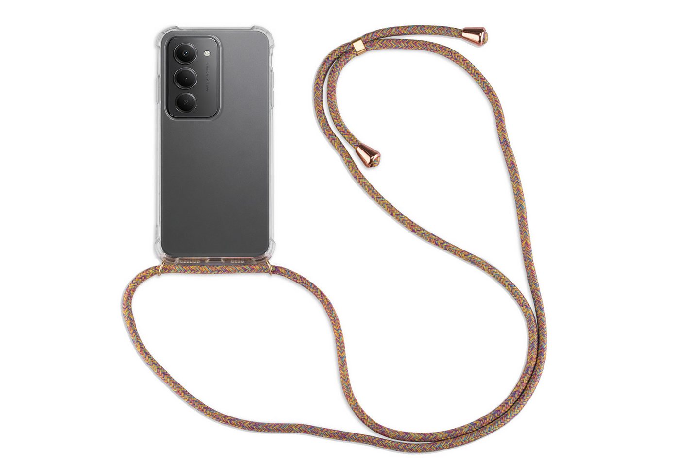 betterfon Handykette für Xiaomi Redmi 15 4G /5G Handyhülle mit Band & Kordel Bumper, Hände frei - mit Silikonhülle & Schnur für flexiblen Alltag