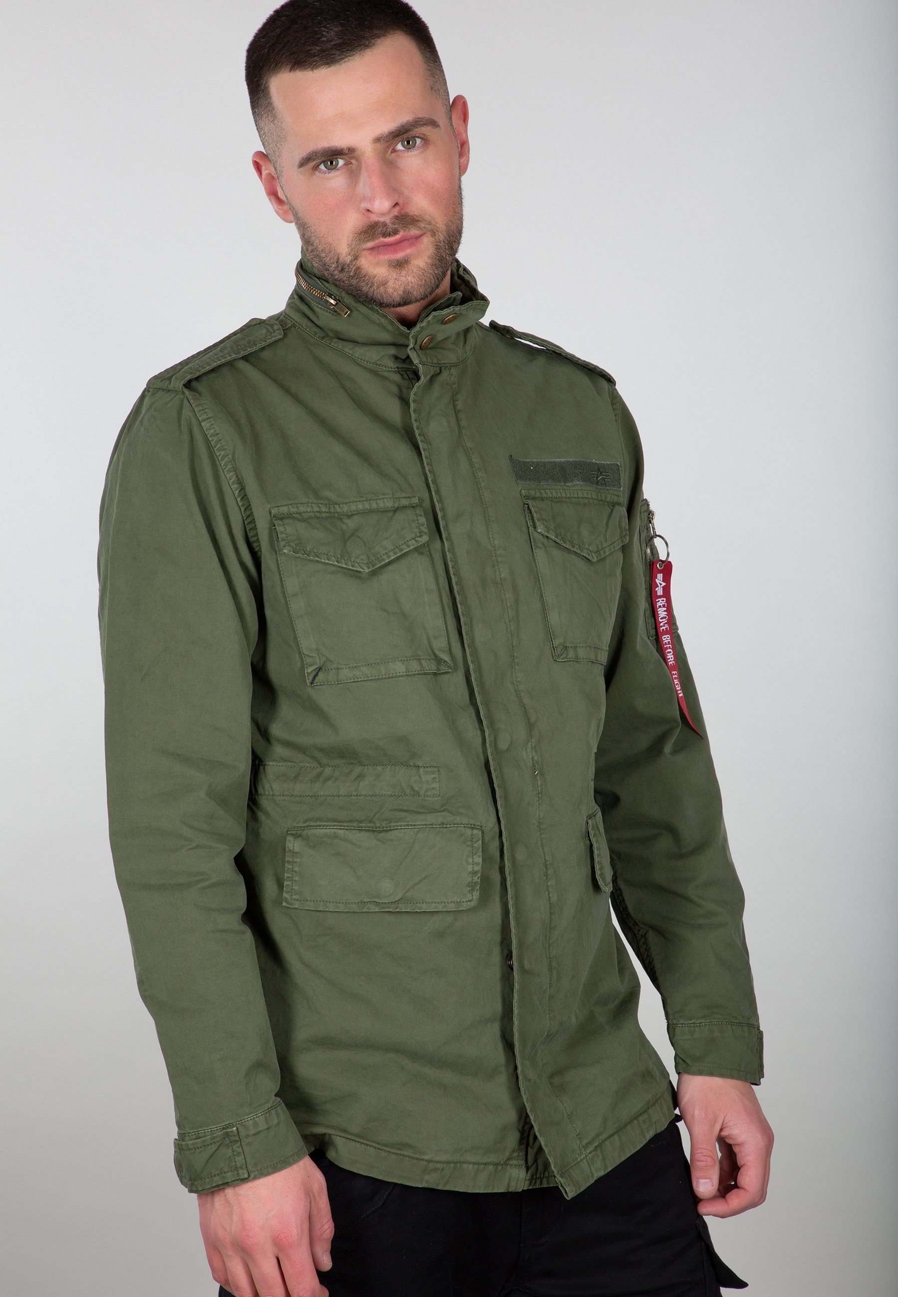 Fieldjacket Field Industries Alpha Industries Huntington Jackets dark - Alpha Men olive