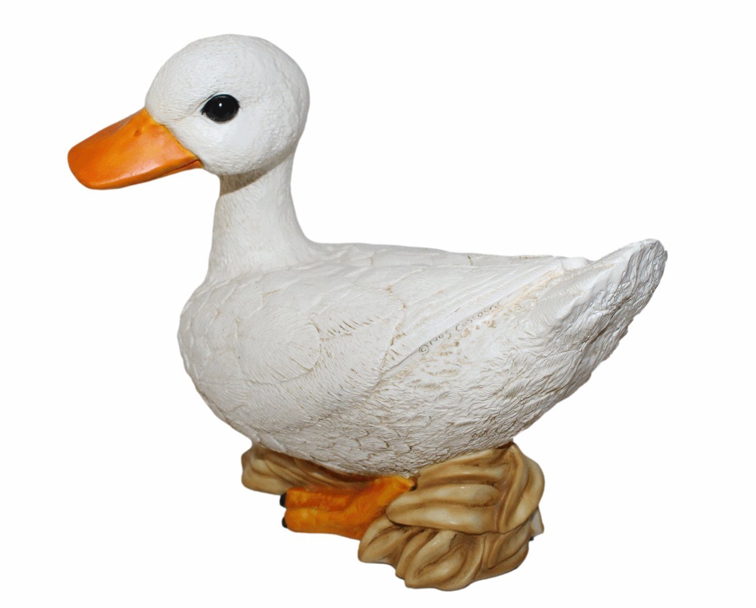 Castagna Tierfigur Deko Gänsefigur Gans Tierfigur Vogel aus Kollektion H weiße Figur cm Resin sitzend 23 Castagna