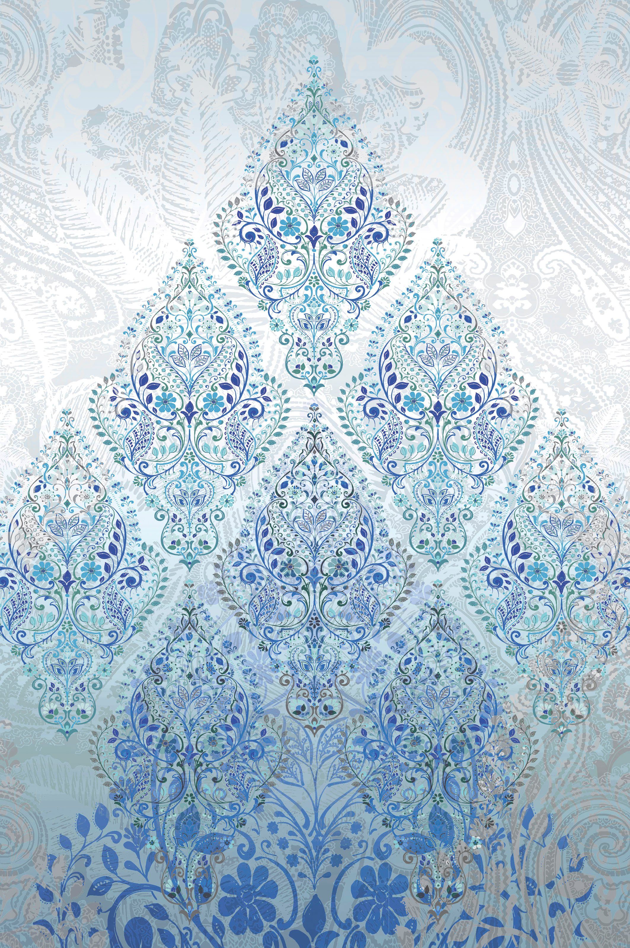 Plaid 4223, fleuresse, Mako Satin, Baumwolle, 135x200, 155x220, 200x200cm, Reißverschluss