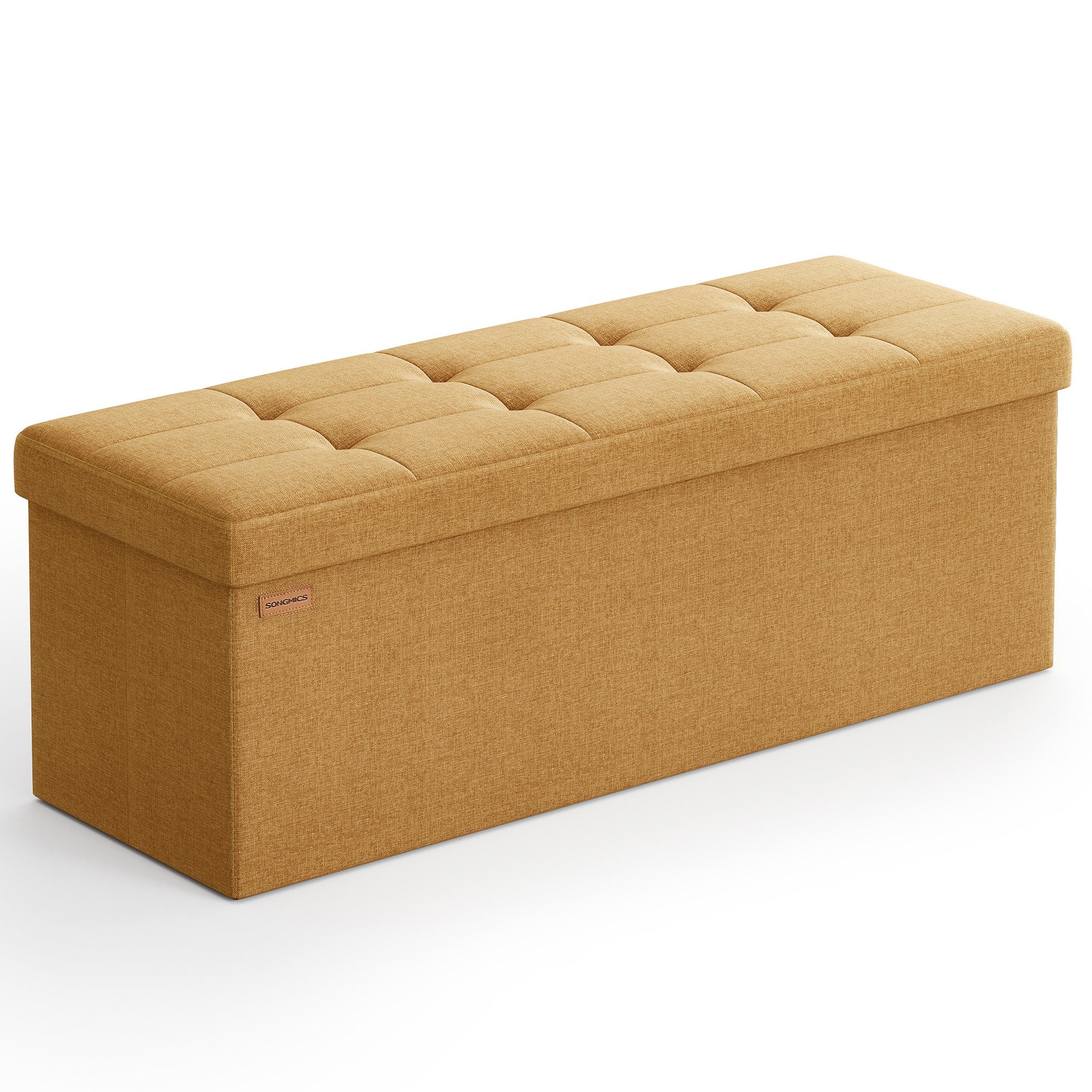 SONGMICS Sitzbank sitzhocker, 76/110cm mit Stauraum, klappbare Sitztruhe, F günstig online kaufen