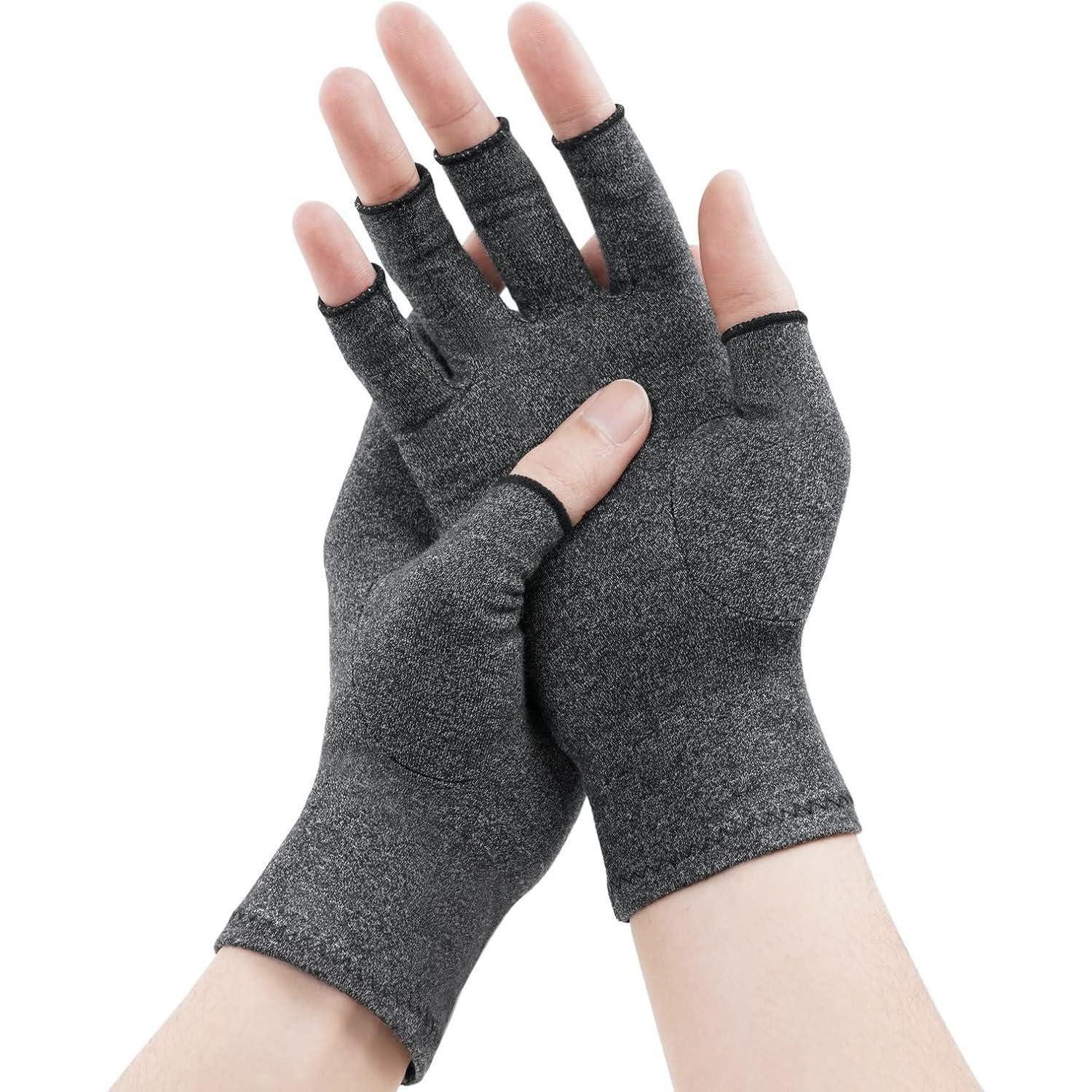 LuxusKollektion Fingerbandage Arthritis Kompressionshandschuhe Fingerlose Schmerzlinderung Arthrose