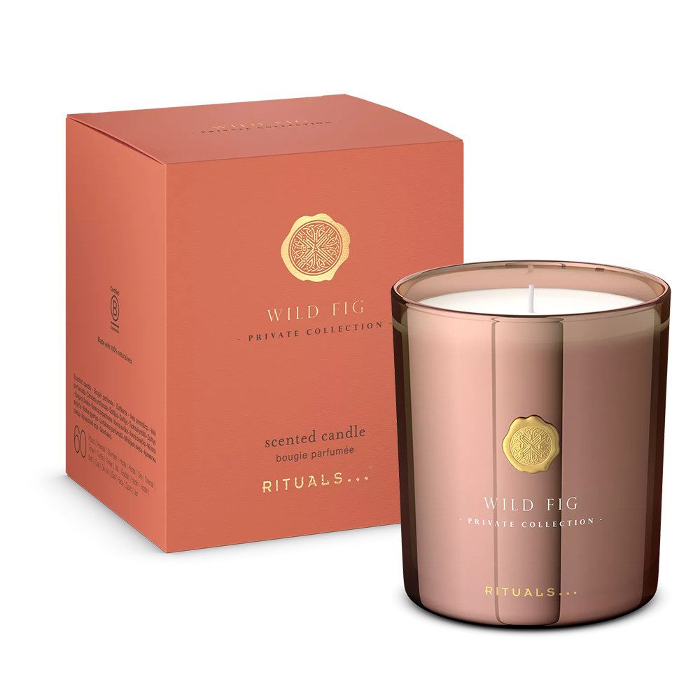 Rituals Duftkerze Rituals Wild Fig Duftkerze 360 g – Private Collection., Luxuriöse Duftkerze mit Feige, Iris und Veilchen