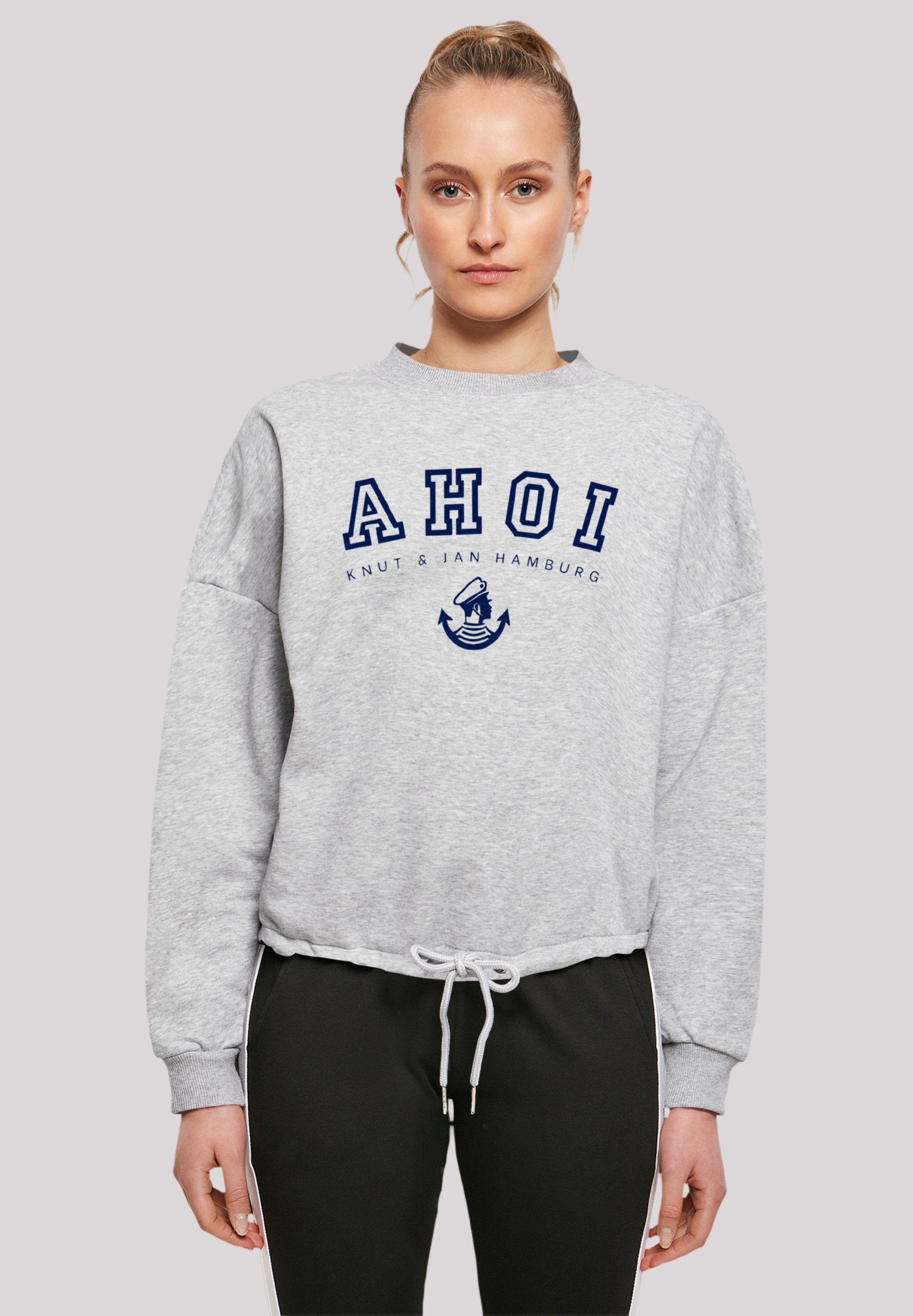 Print grey & Jan Hamburg Ahoi Sweatshirt heather F4NT4STIC Knut