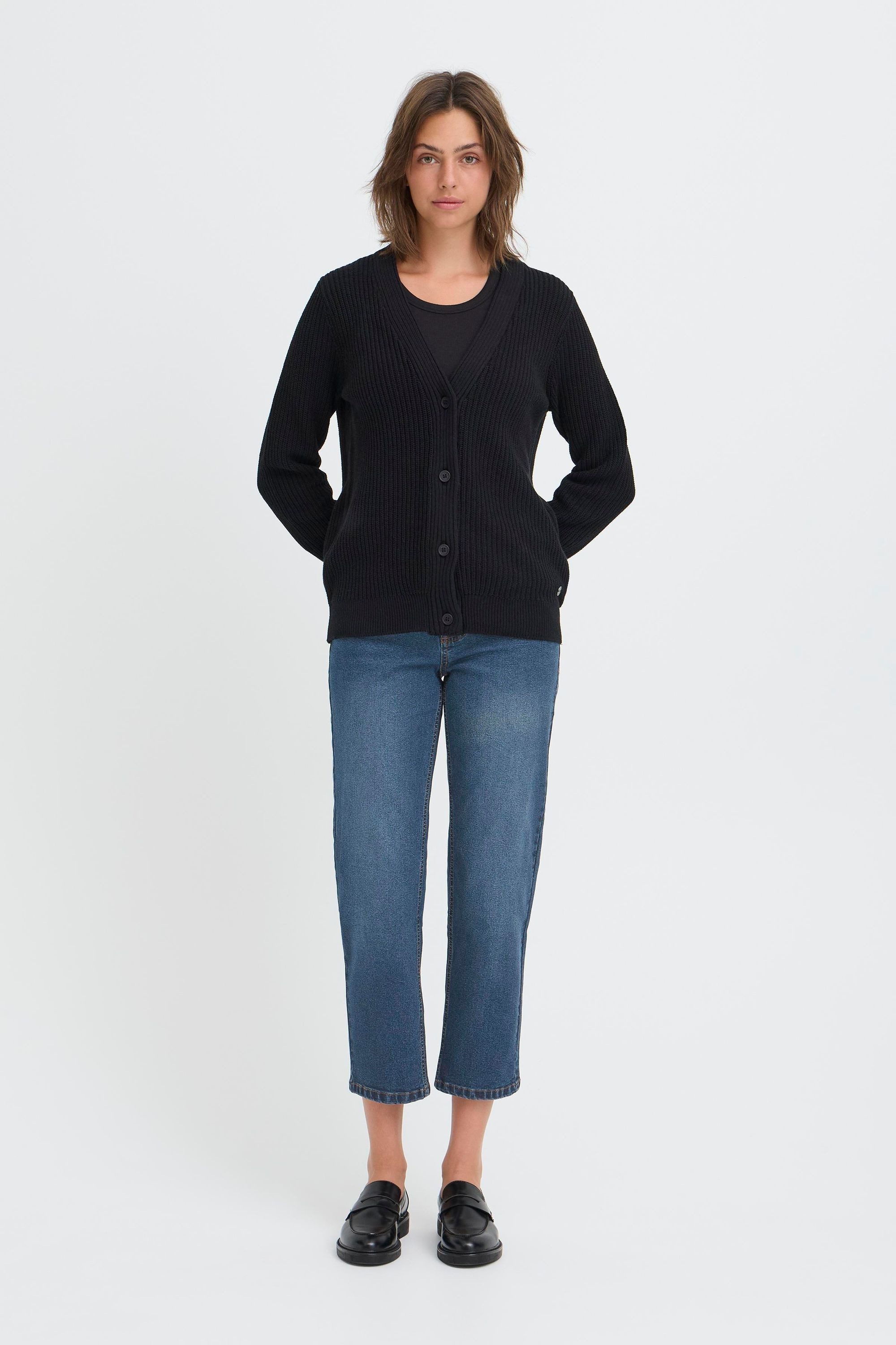 OXMO Mom-Jeans OXHelle Jeanshose im kurzen Schnitt