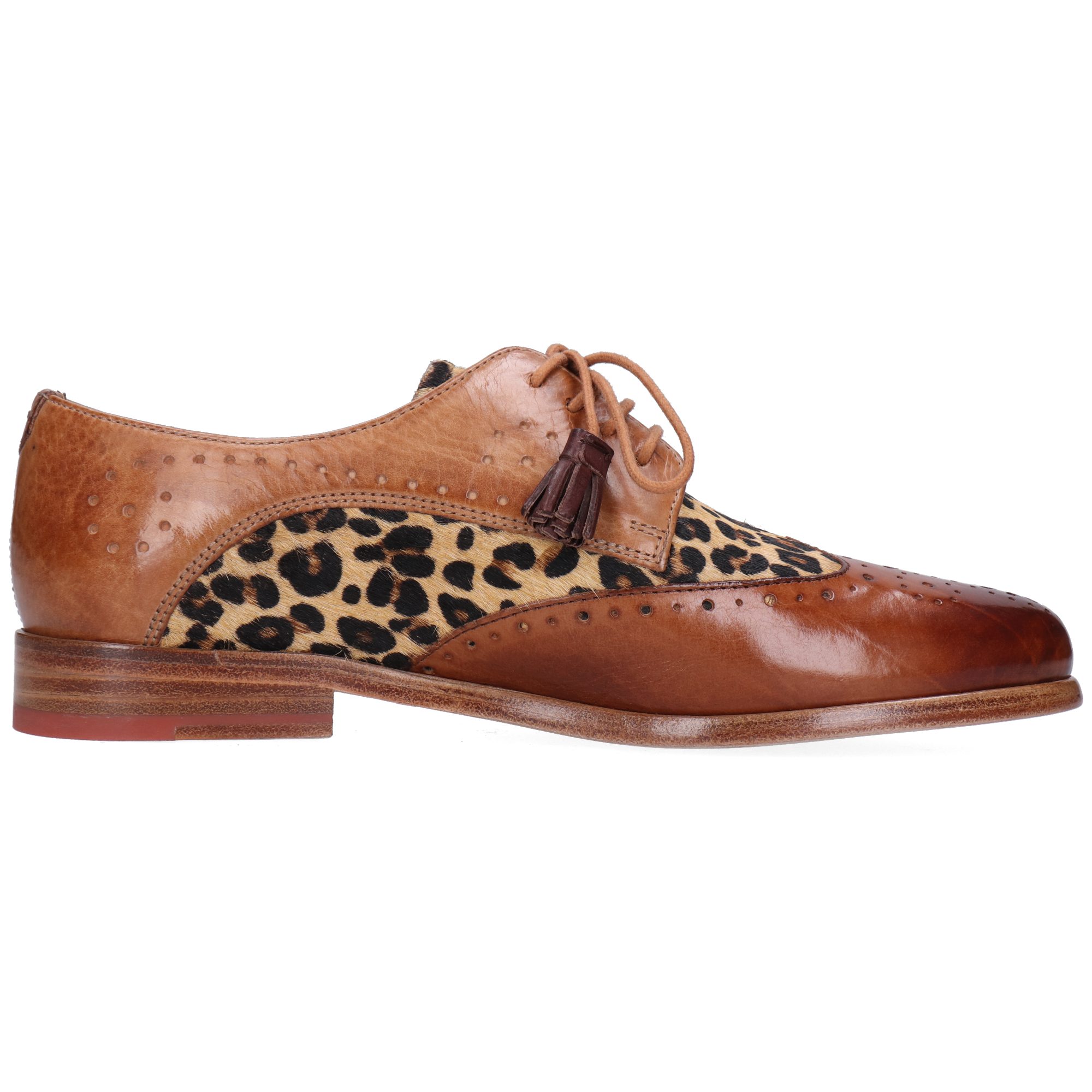Melvin & Hamilton Selina 41 Leder-Derby Schuhe für Damen Schnürschuh Flache Absätze, Echtes Leder, Vegetabile Gerbung