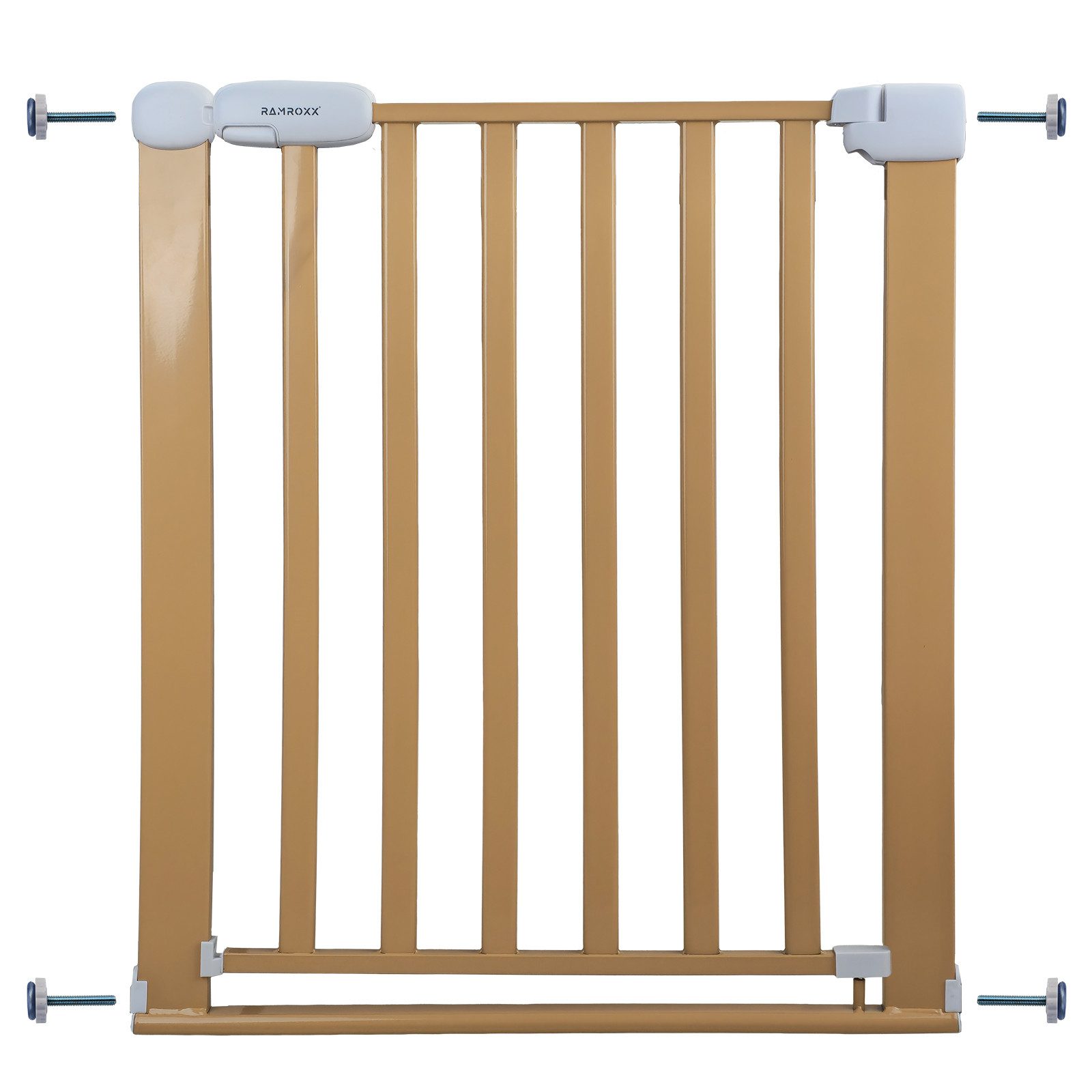 RAMROXX Treppenschutzgitter Absperrgitter beige für 75-85cm Durchgang 77cm günstig online kaufen