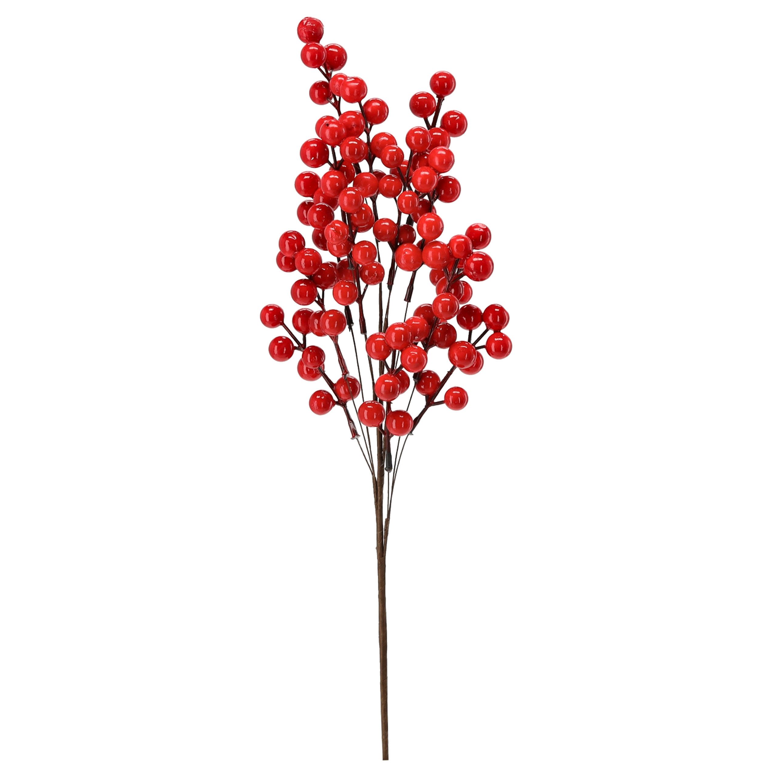 Sarcia.eu Weihnachtsfigur Dekorativer Zweig roten Beeren ZIER-EBERESCHE Wei günstig online kaufen