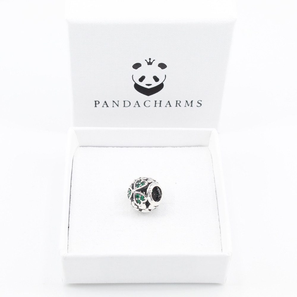 PANDACHARMS Bead Grüne Liebe Blumenball Charm für Charm Armband, 925er Silb günstig online kaufen