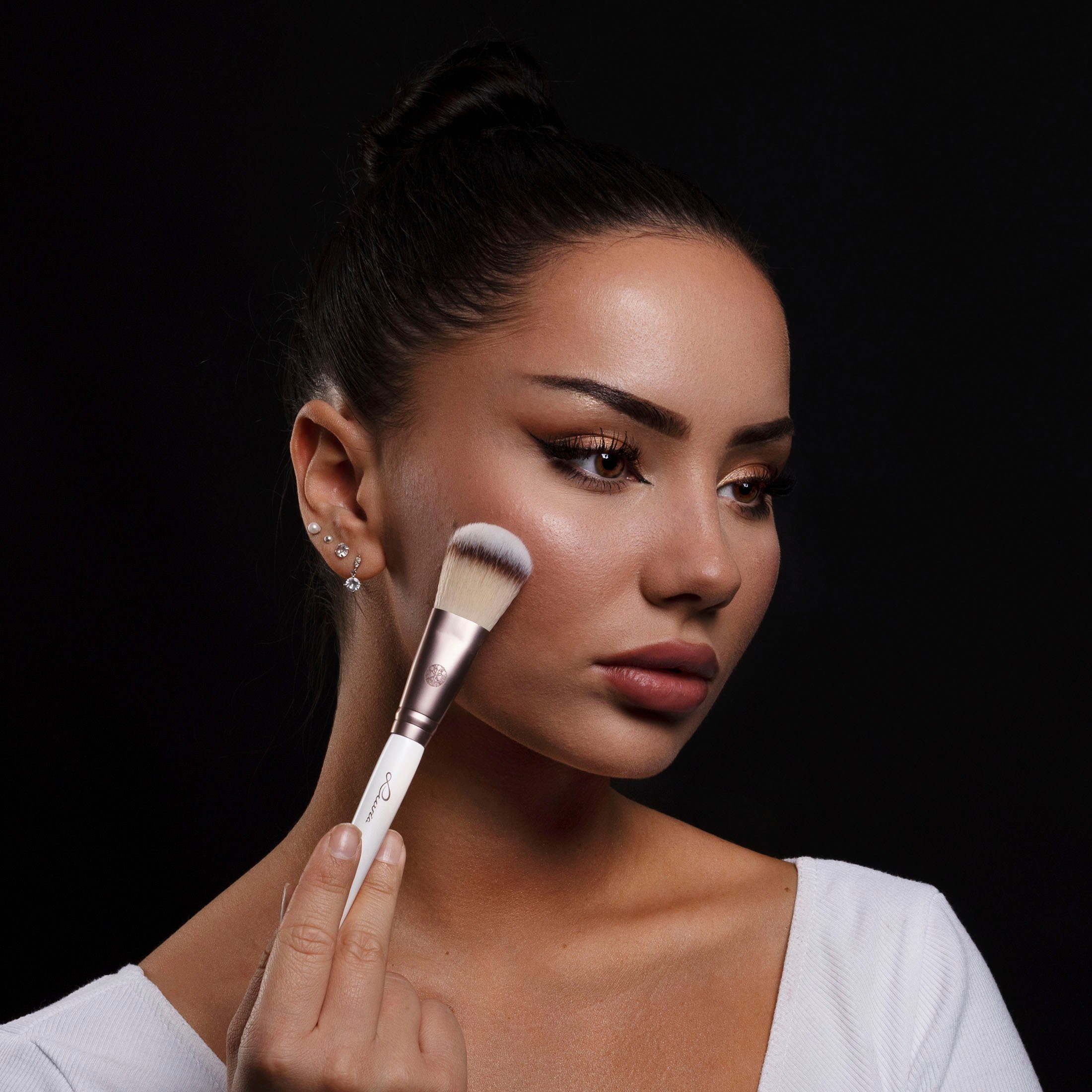 Luvia Cosmetics Kosmetikpinsel-Set DAILY SELECTION, 5 tlg., Nurai-Pinselhaar, vegan und hautfreundlich, verliert keine Haare.