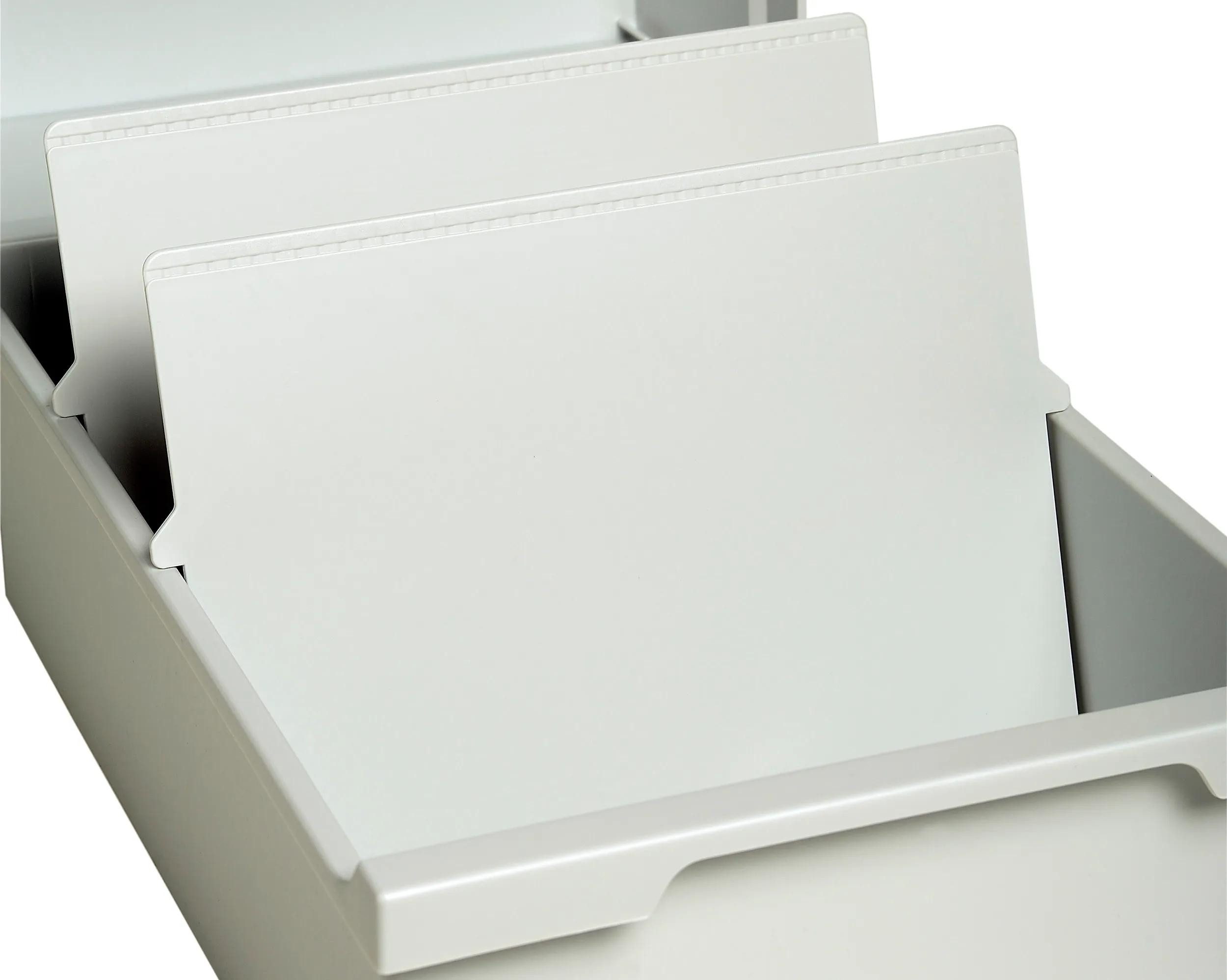 EXACOMPTA Karteikasten Trennplatte DIN A6 quer - Lichtgrau - 54240D