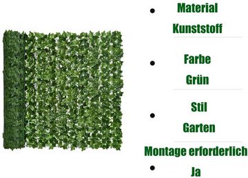 Kunstranke Efeu Garten Sichtschutz für Außenbereich Windschutz lärmschutz, Coonoor