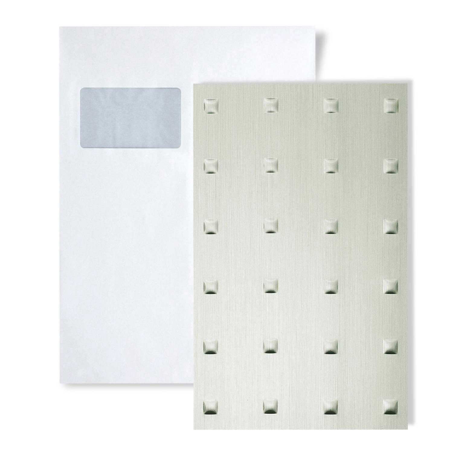 Wallface Wandpaneel 1 MUSTERSTÜCK S-11273 DIN A5 Wandpaneel Muster, BxL: 15x20 cm, 0 qm, (1 MUSTERSTÜCK, Produktmuster, 1-tlg., Muster des Wandpaneels) edelstahl grau