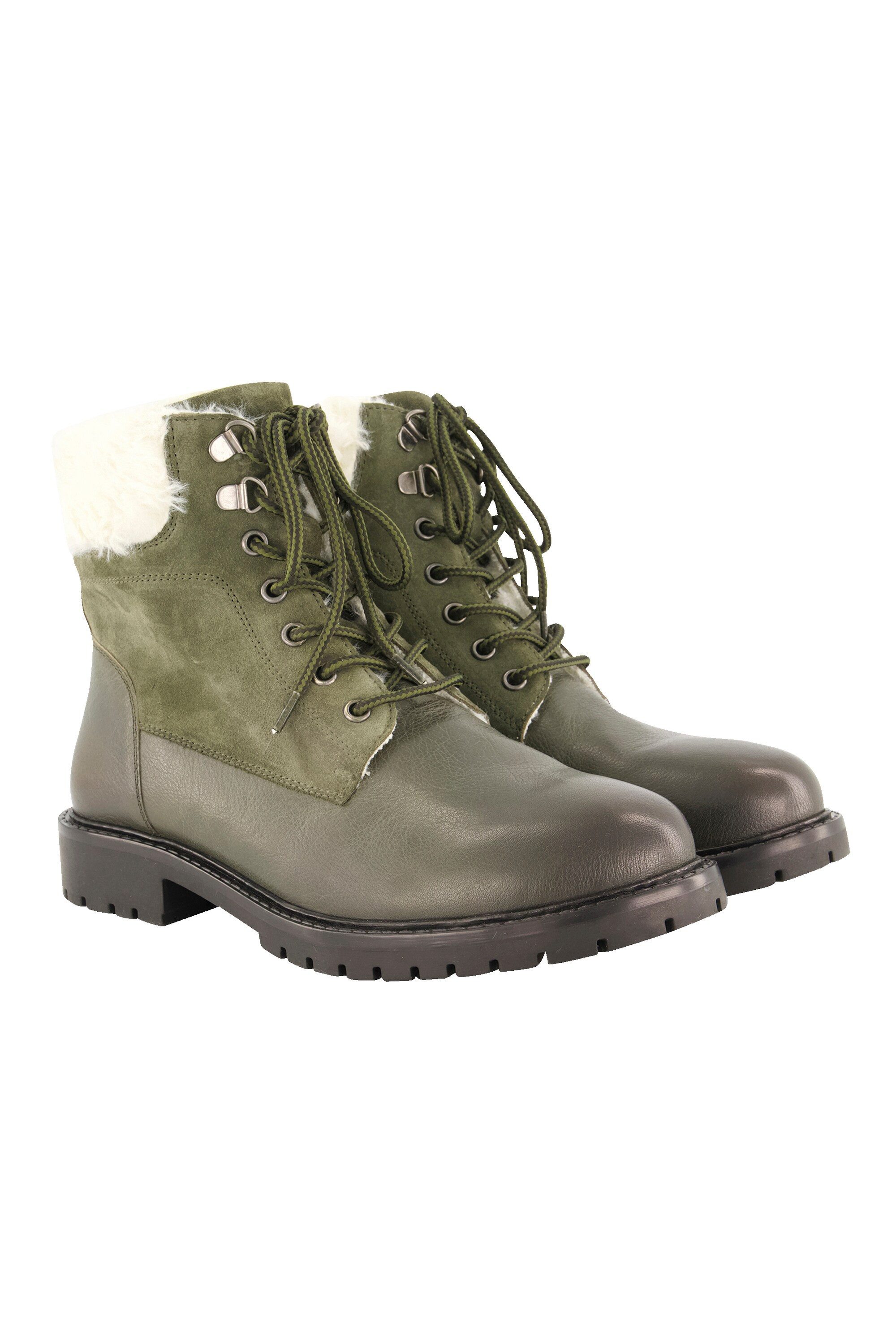 Ulla Popken Lederboots Textilschaft Weite H günstig online kaufen