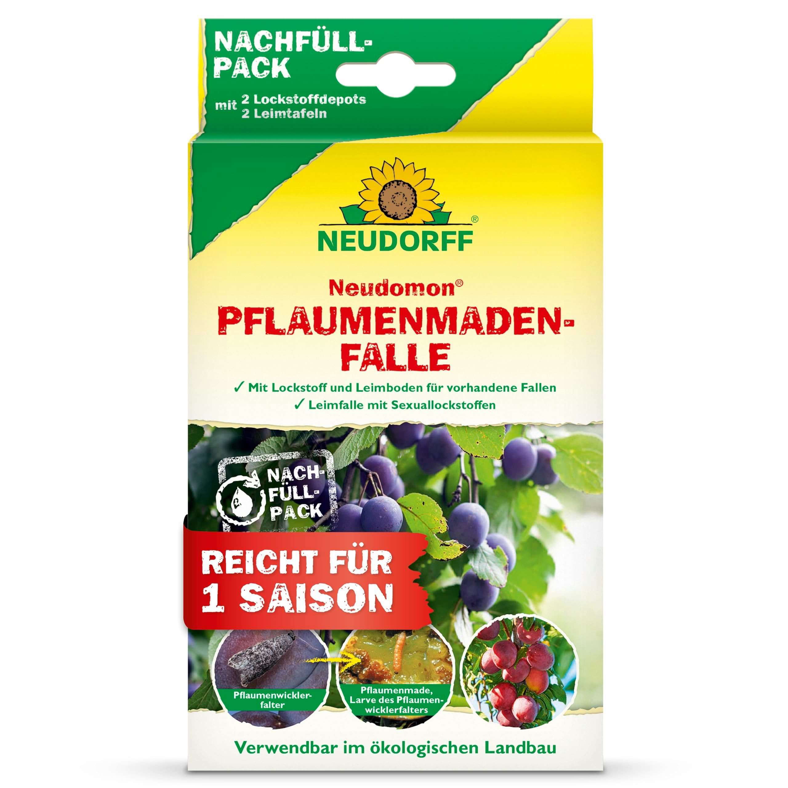 Klebefalle Neudomon PflaumenmadenFalle Nachfüllpack 1 Stk.