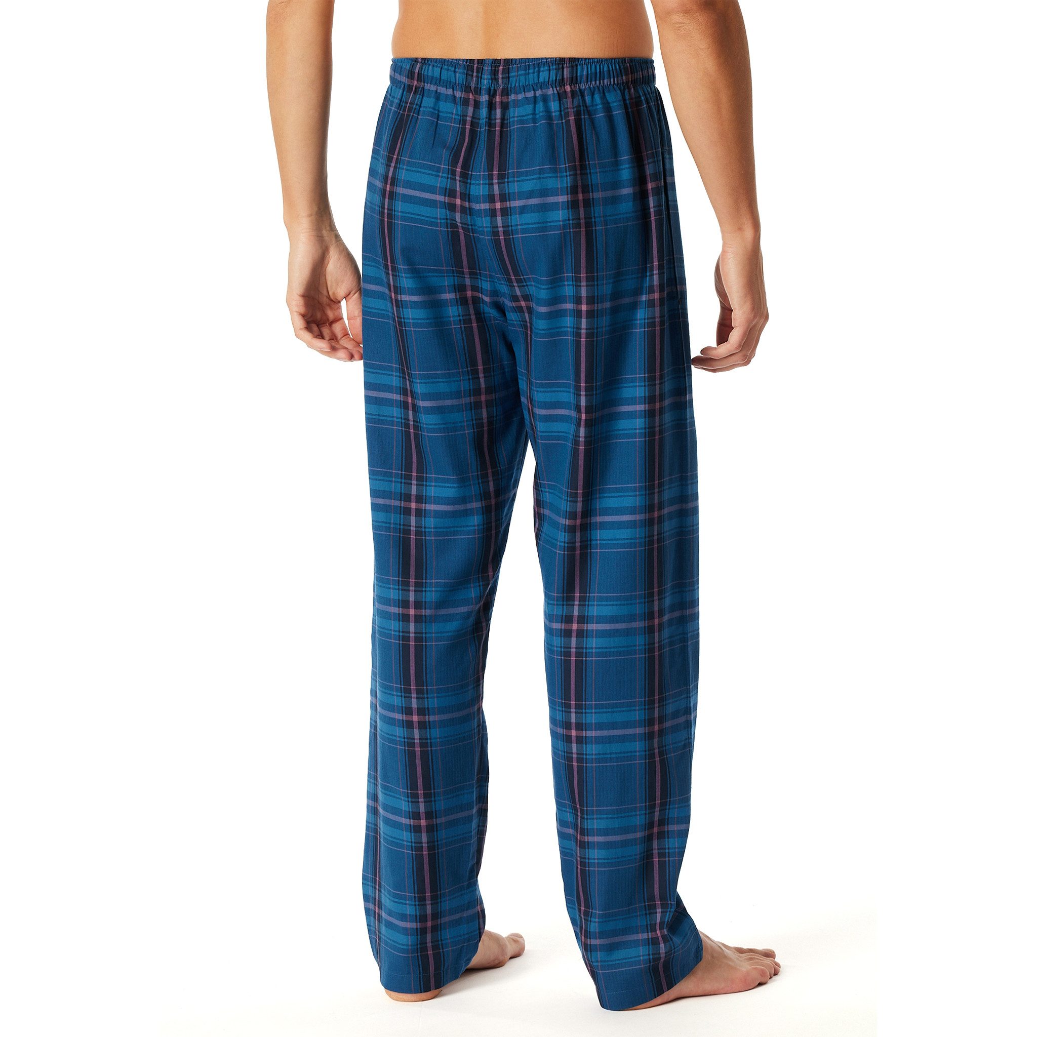 Schiesser Pyjamahose Schlafanzughose lang mit Knopfleiste – Bild 4 von 5