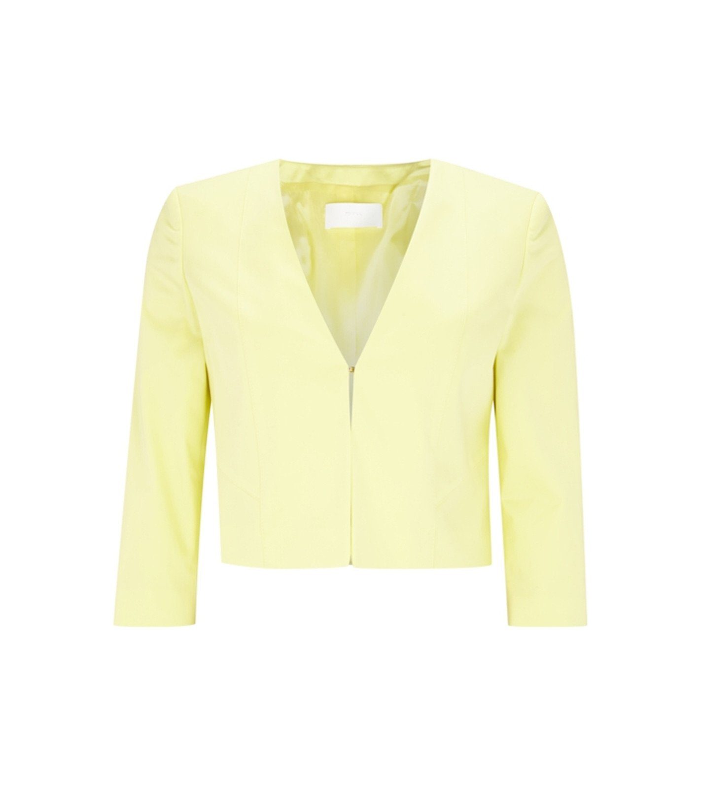 BOSS Kurzblazer »HUGO BOSS Kurzblazer elegante Damen Trend-Jacke mit  Dreiviertelarm Gelb Business-Blazer Gelb meliert«
