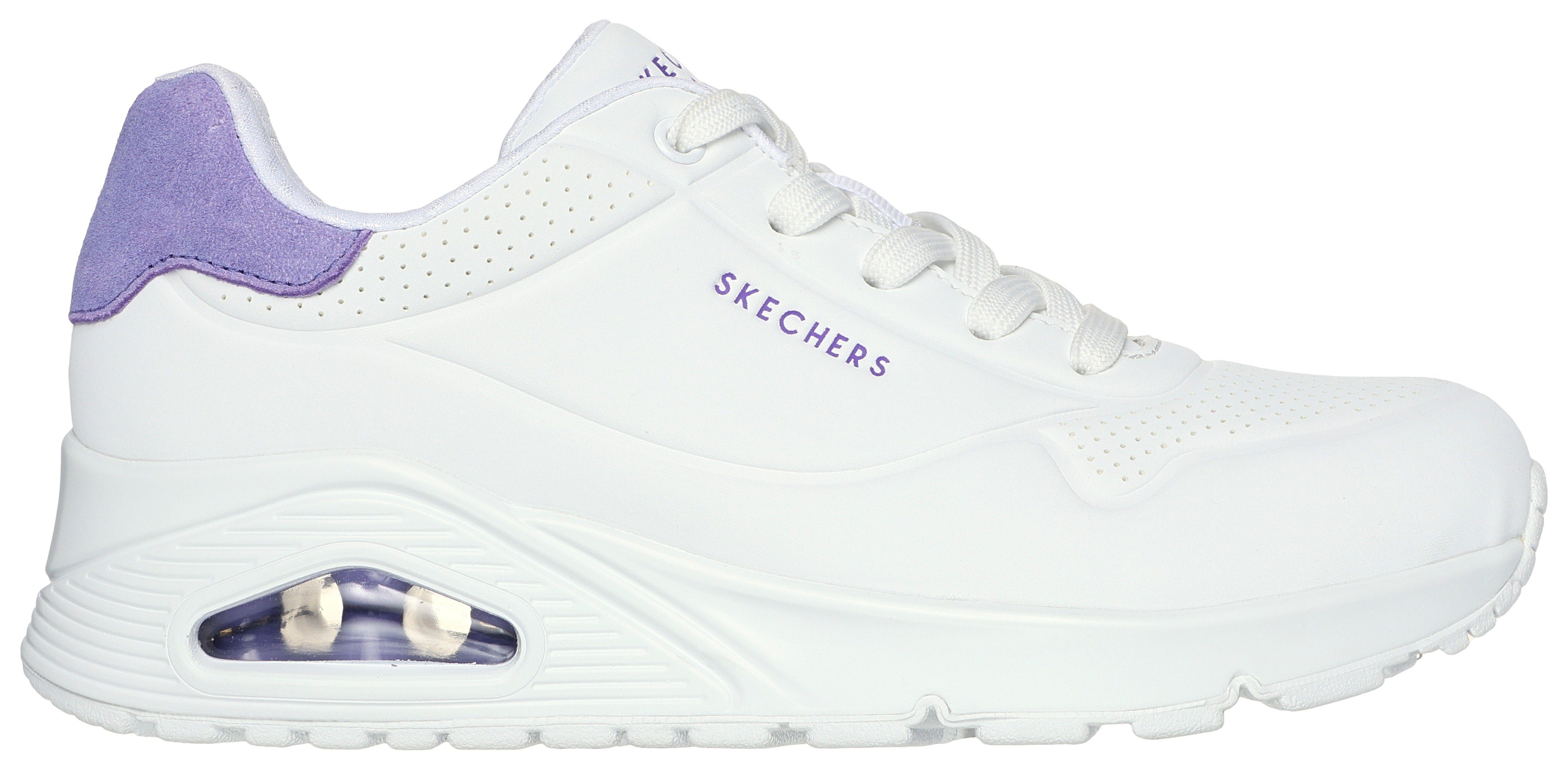 Skechers UNO - POP BACK Sneaker Freizeitschuh, Halbschuh, Schnürschuh komfortabler Skech-Air Funktion