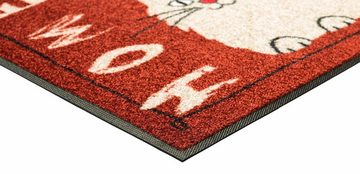 Fußmatte Catty Home, wash+dry by Kleen-Tex, rechteckig, Höhe: 7 mm, Schmutzfangmatte, Motiv Katze, mit Spruch, rutschhemmend