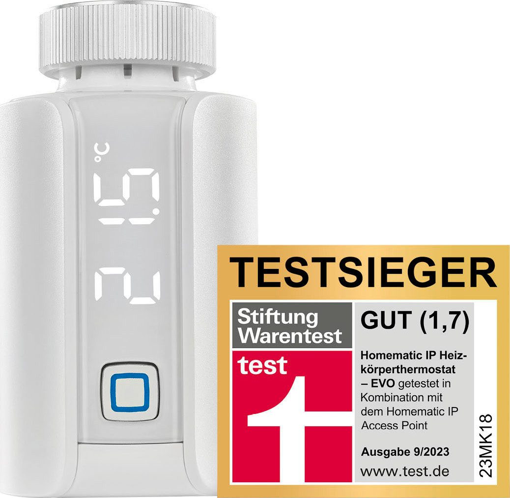 Homematic IP Heizkörperthermostat Evo, M30 x 1,5 (z.B.Oventrop, Danfoss), e günstig online kaufen