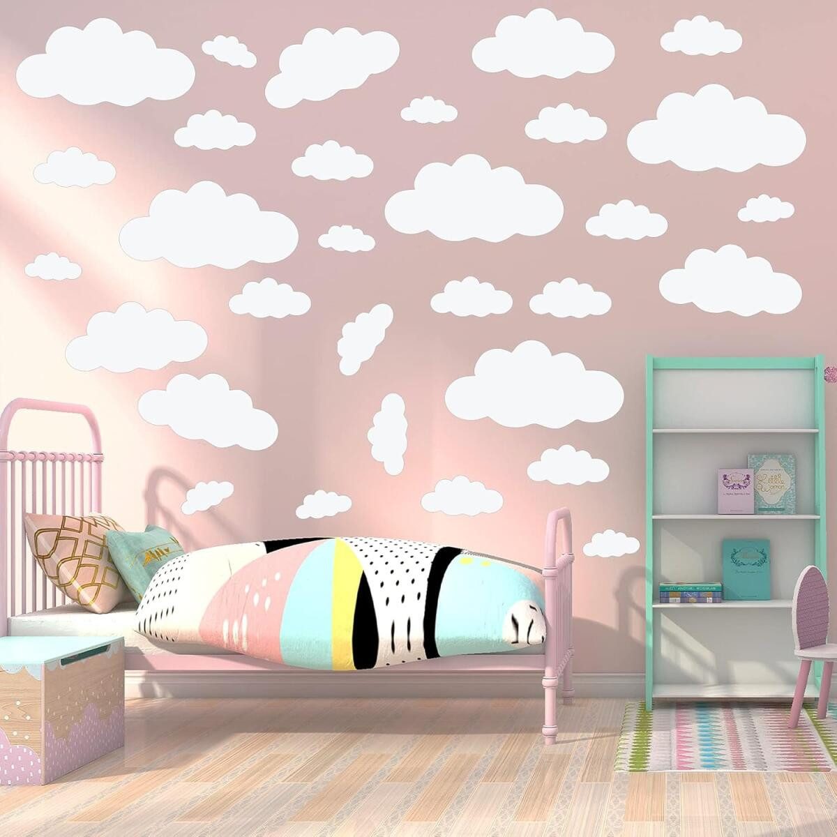 FELIXLEO Wandtattoo Große Wolken-Wandaufkleber, DIY Vinyl Wandtattoo für Kinderzimmer (1 St)