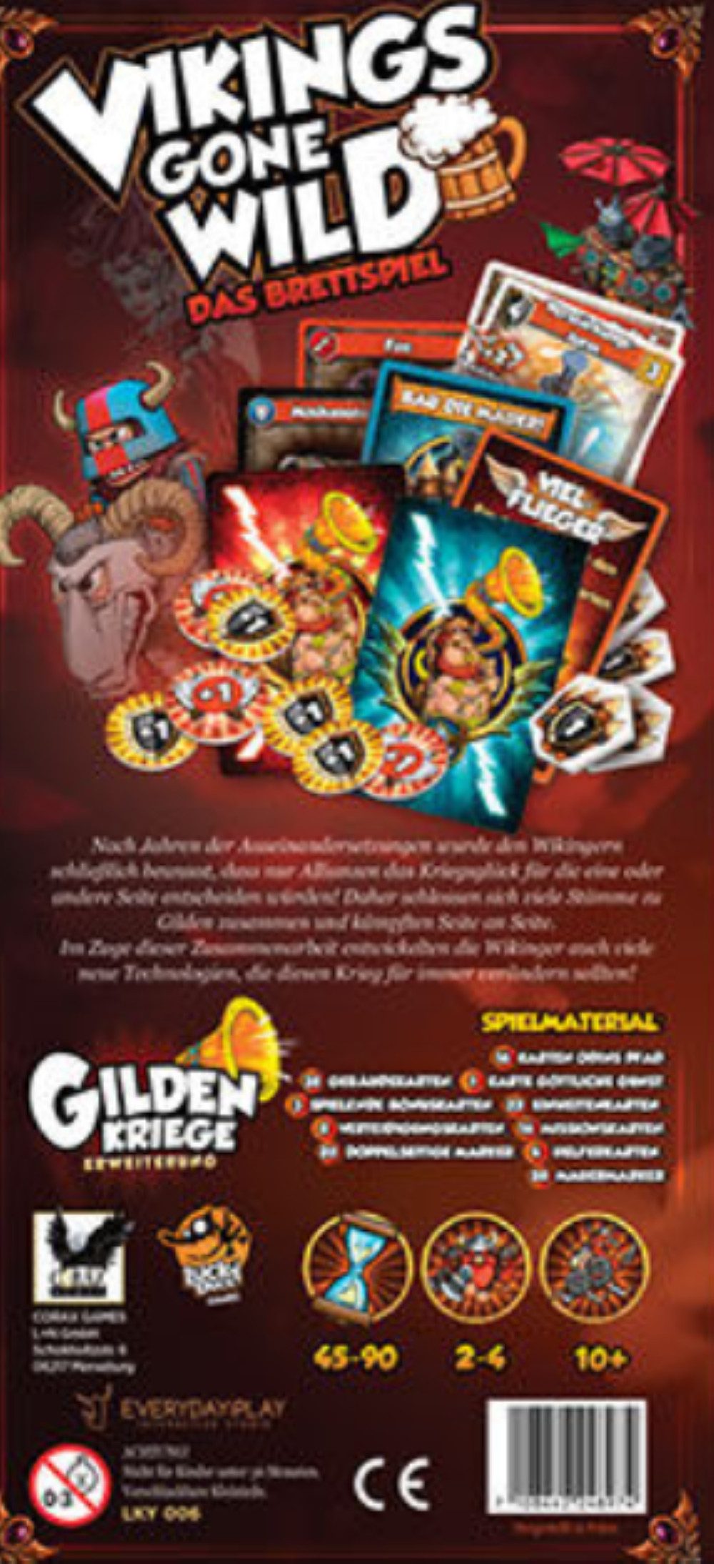 Corax Games Spiel Vikings Gone Wild - Gildenkriege Erweiterung, Familienspiele, Brettspiel