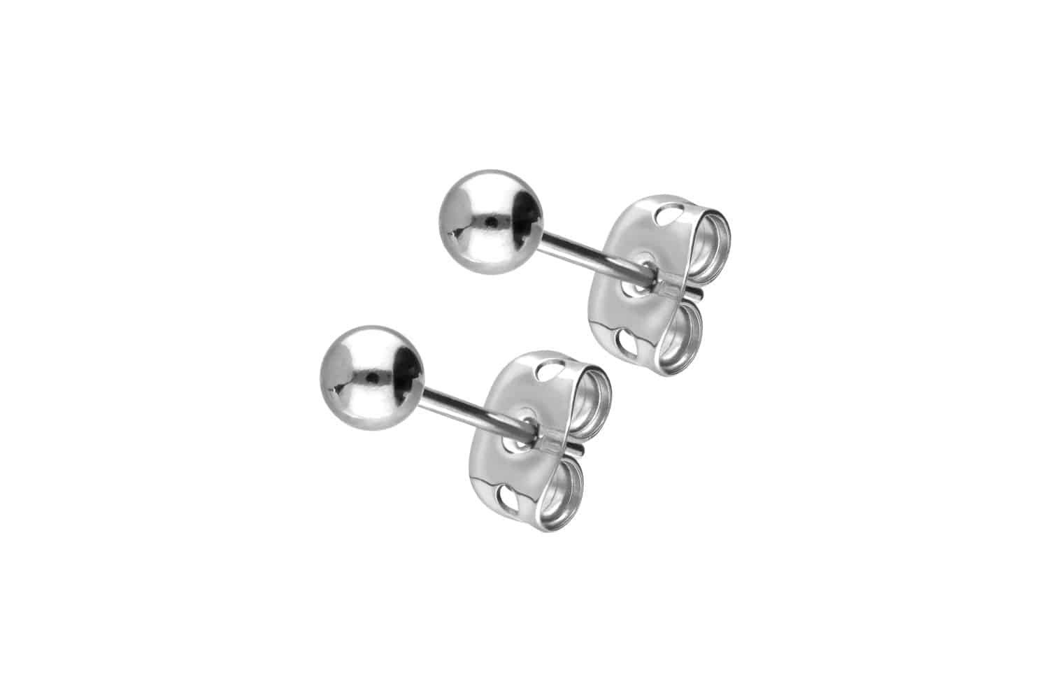 FILANGO Single-Ohrstecker Titan Ohrstecker KUGEL (Ohrstecker günstig online kaufen