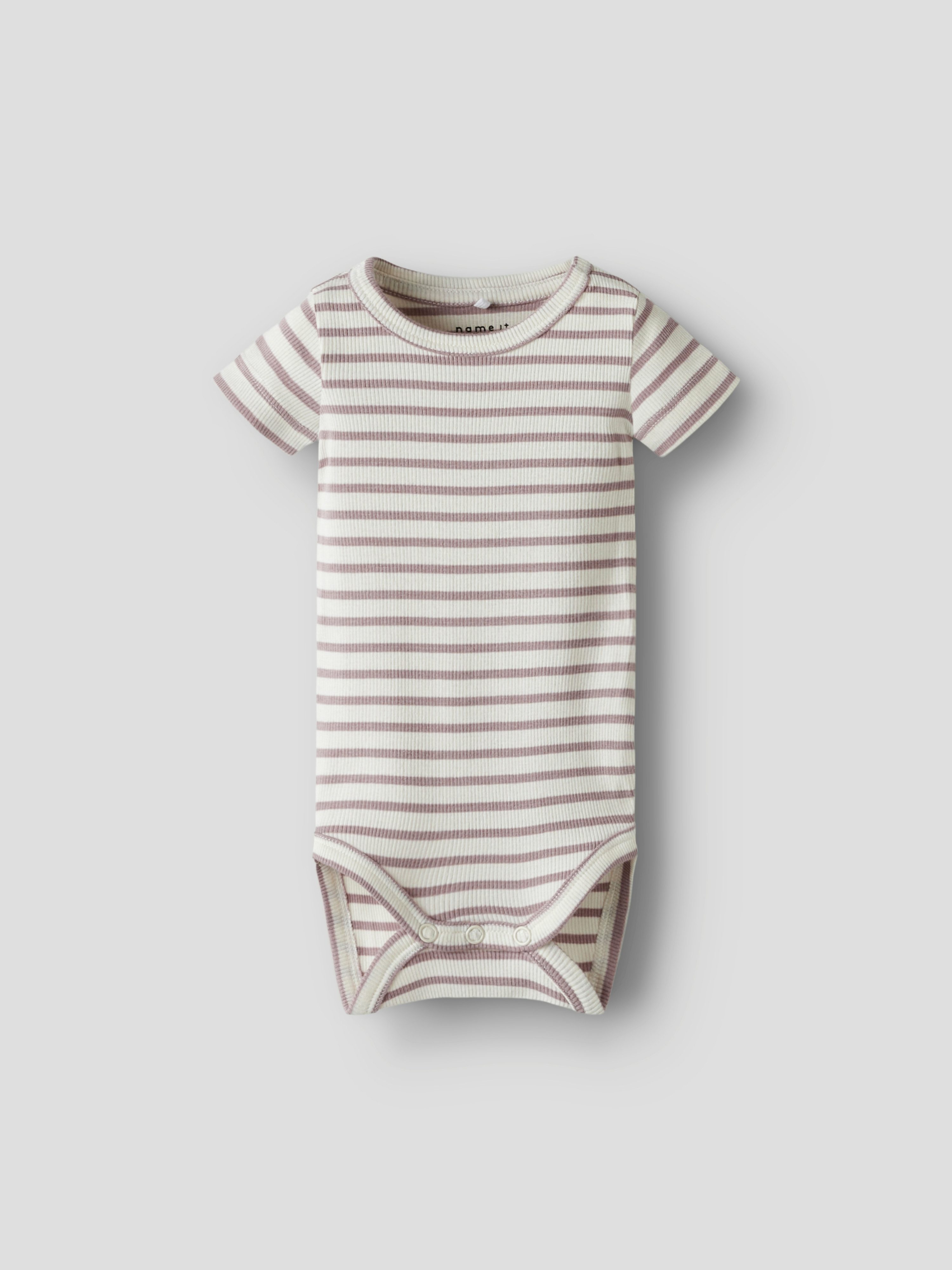 Name It Kurzarmbody NBNBANI SS BODY NOOS Baumwollmischung, Jersey Rippqualität
