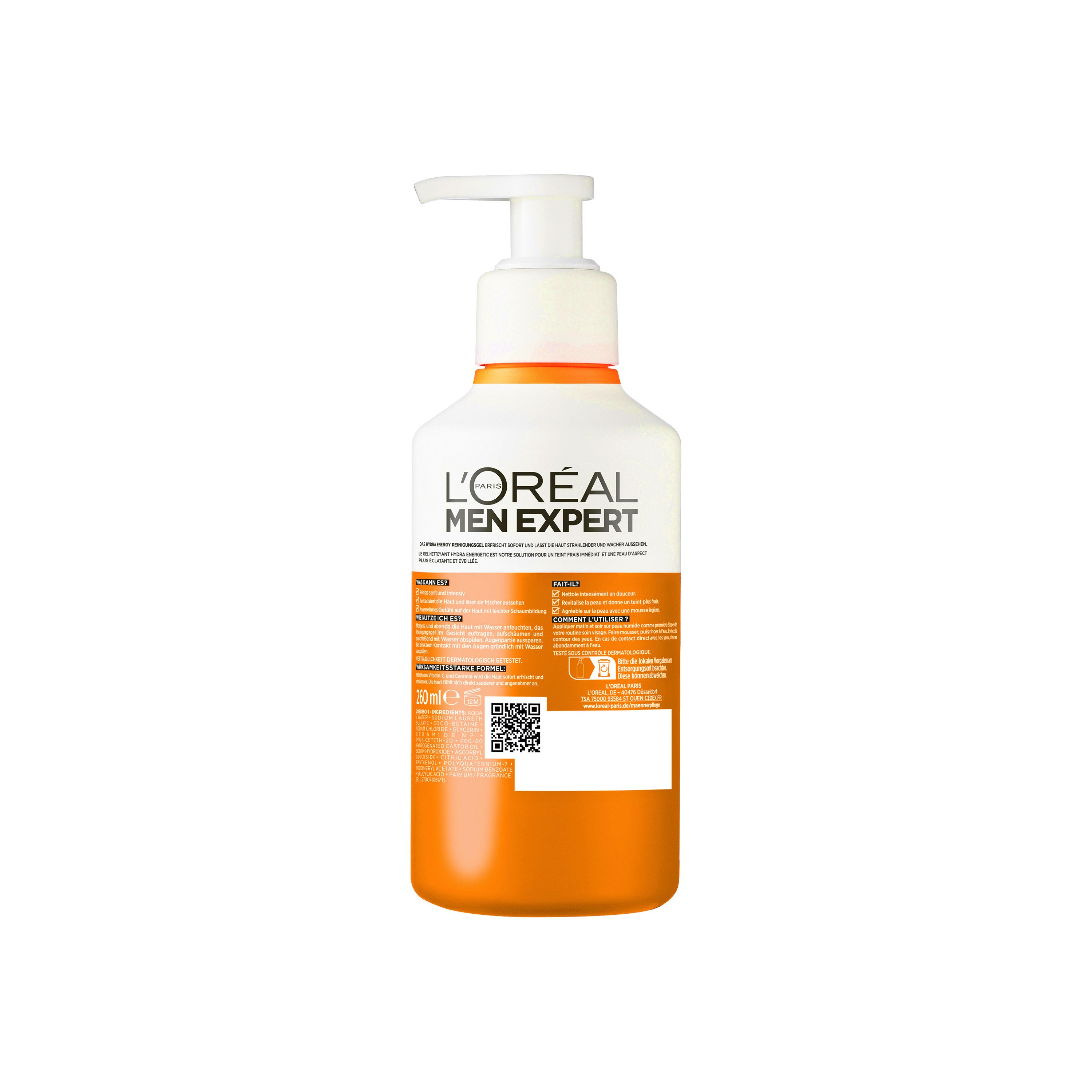 L'ORÉAL PARIS MEN EXPERT Gesichtsreinigungsgel L'Oréal Men Expert Hydra Energy Reinigungsgel Erfrischend