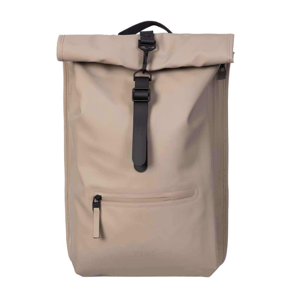 Rains Rucksack Rolltop Rucksack W3 Unisex Erwachsene, Schulranzen, Schulrucksack, Schultasche, Sporttasche, Ranzen