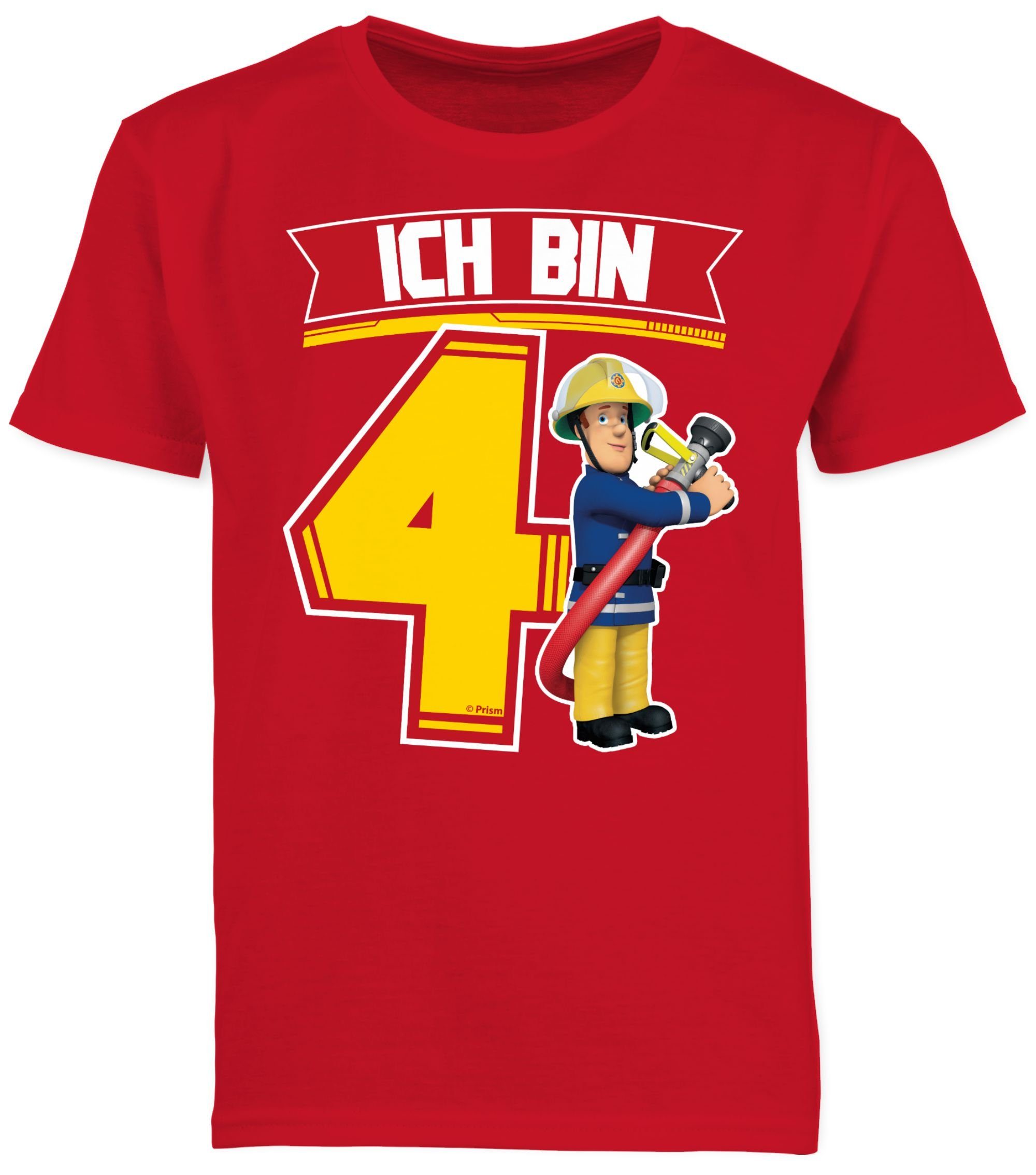 bin Feuerwehrmann Ich Sam Rot T-Shirt 01 Shirtracer - Sam Jungen 4