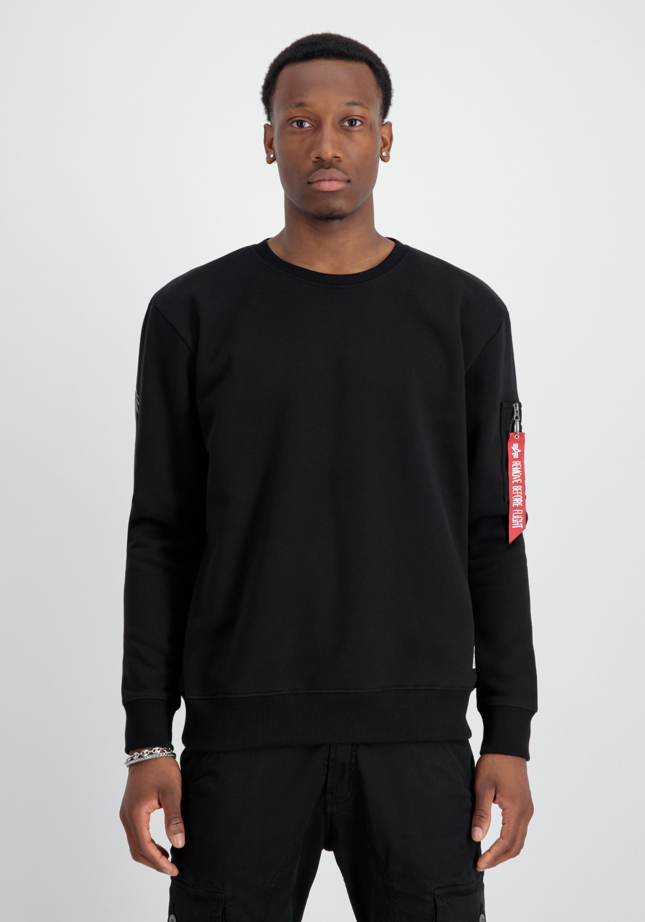 Alpha Industries Sweater Alpha Industries Men - Sweatshirts Dragon EMB Sweater black/black | Sweatshirts