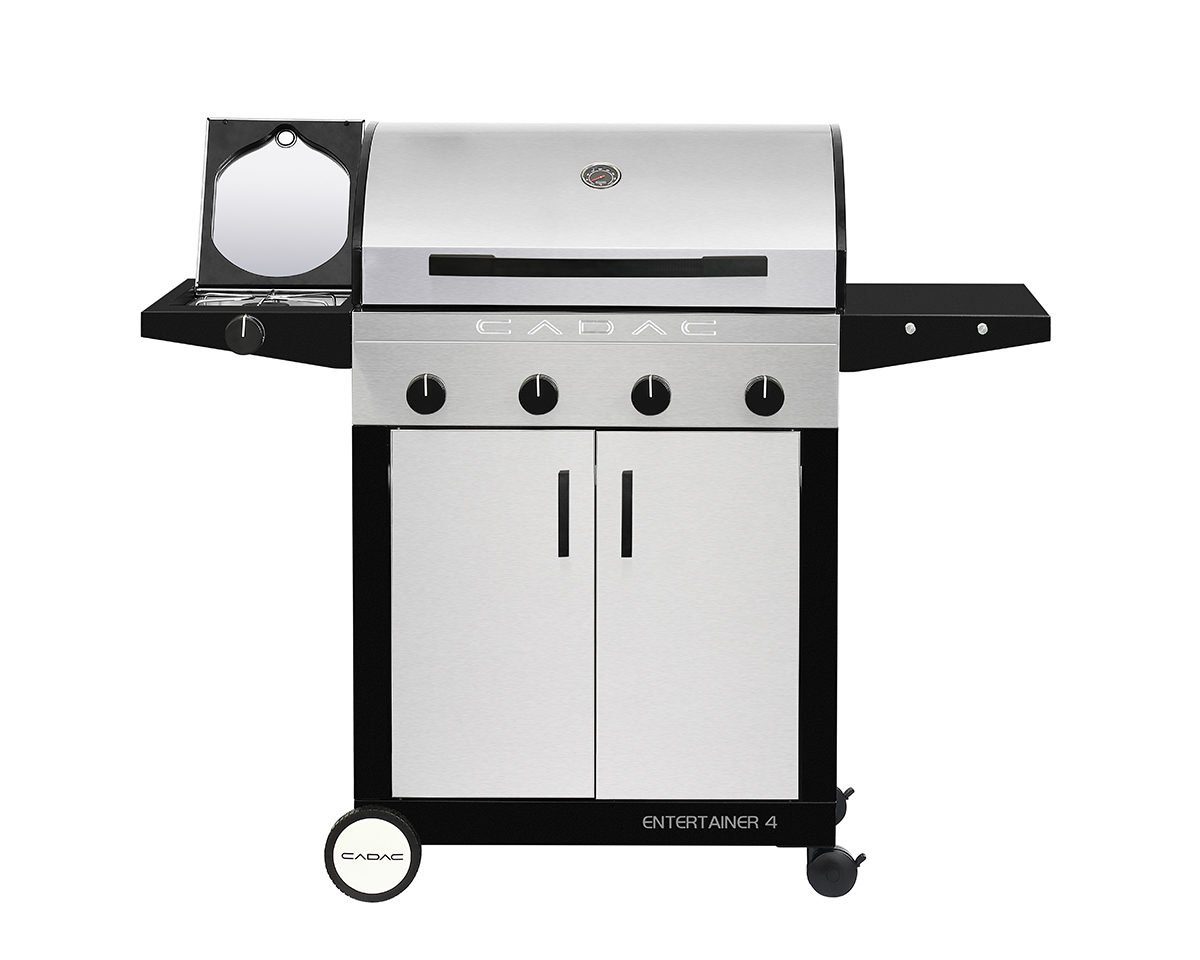 CADAC Gasgrill Entertainer SUPREME EDELSTAHL 4B+SB Gasgrill 4 Brenner Seitenbrenner