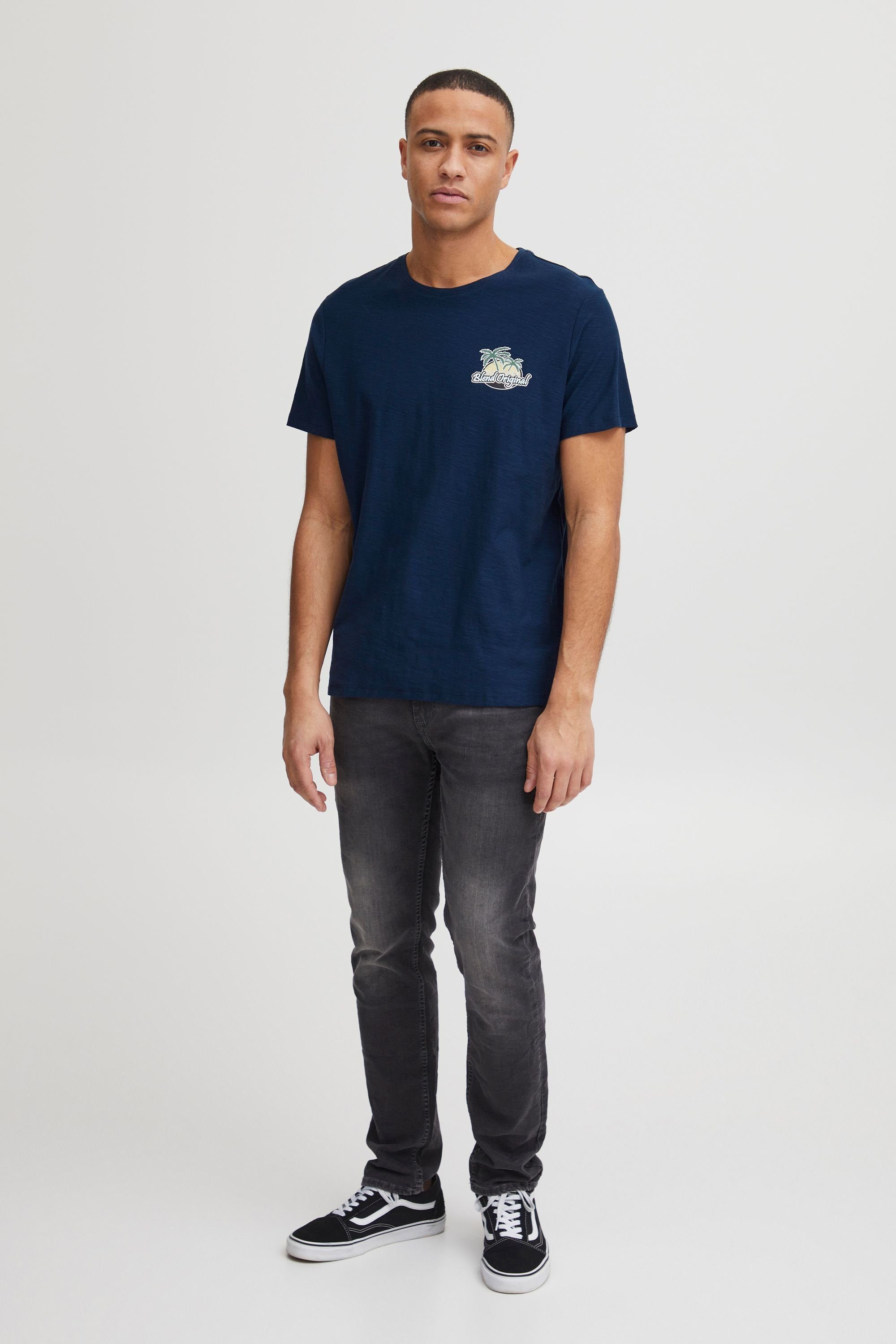 Blend T-Shirt BHTee (1-tlg) Klassisches T-Shirt mit Rundhalsausschnitt