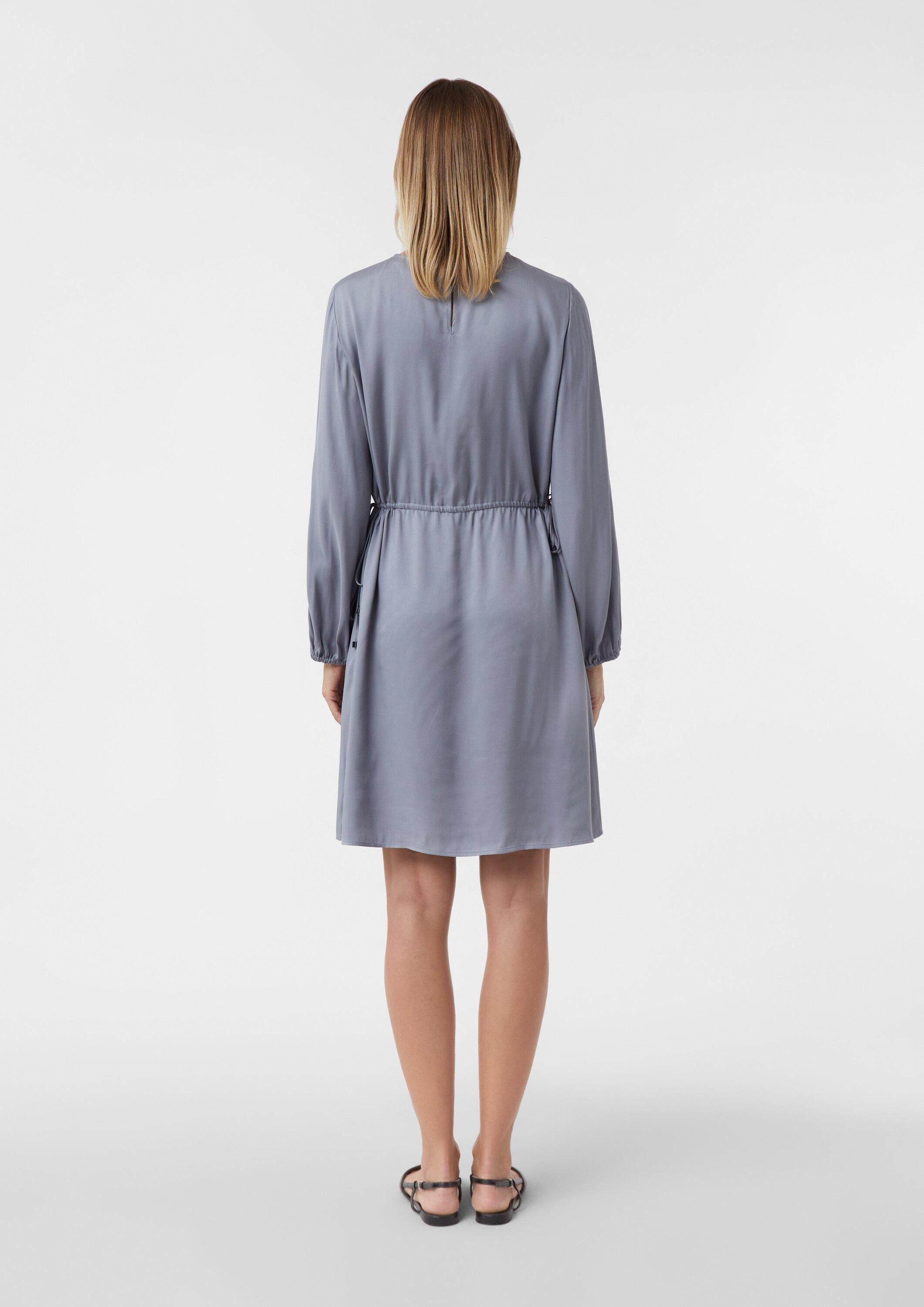 comma Minikleid Kleid Kurzes Viskosekleid mit regulierbarer Taille