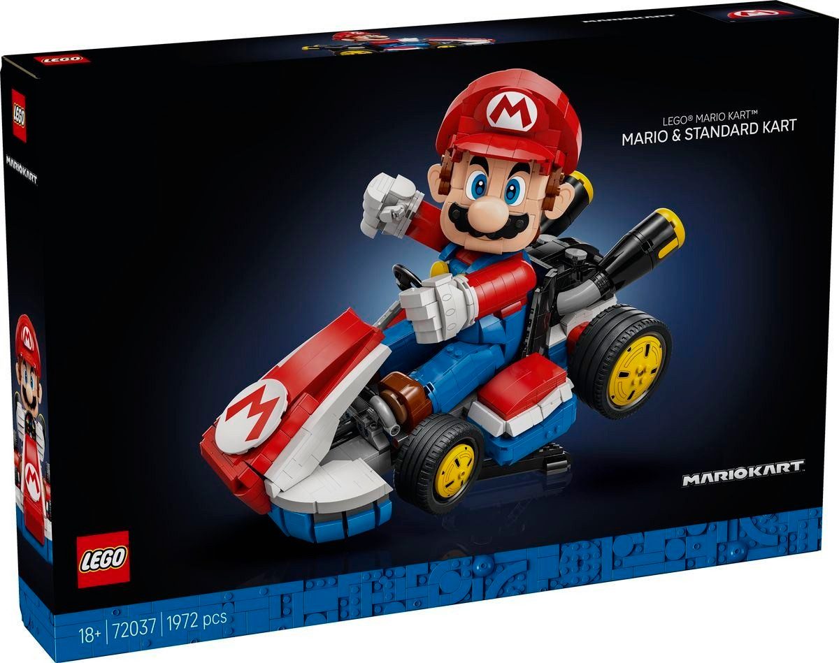 LEGO® LEGO Super Mario Mario Kart - Mario & Standard-Kart (72037) Spielbausteine, (1972 St)
