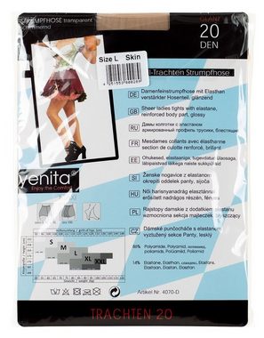 Yenita® Strumpfhose 20 DEN (3 St) transparent & glänzend
