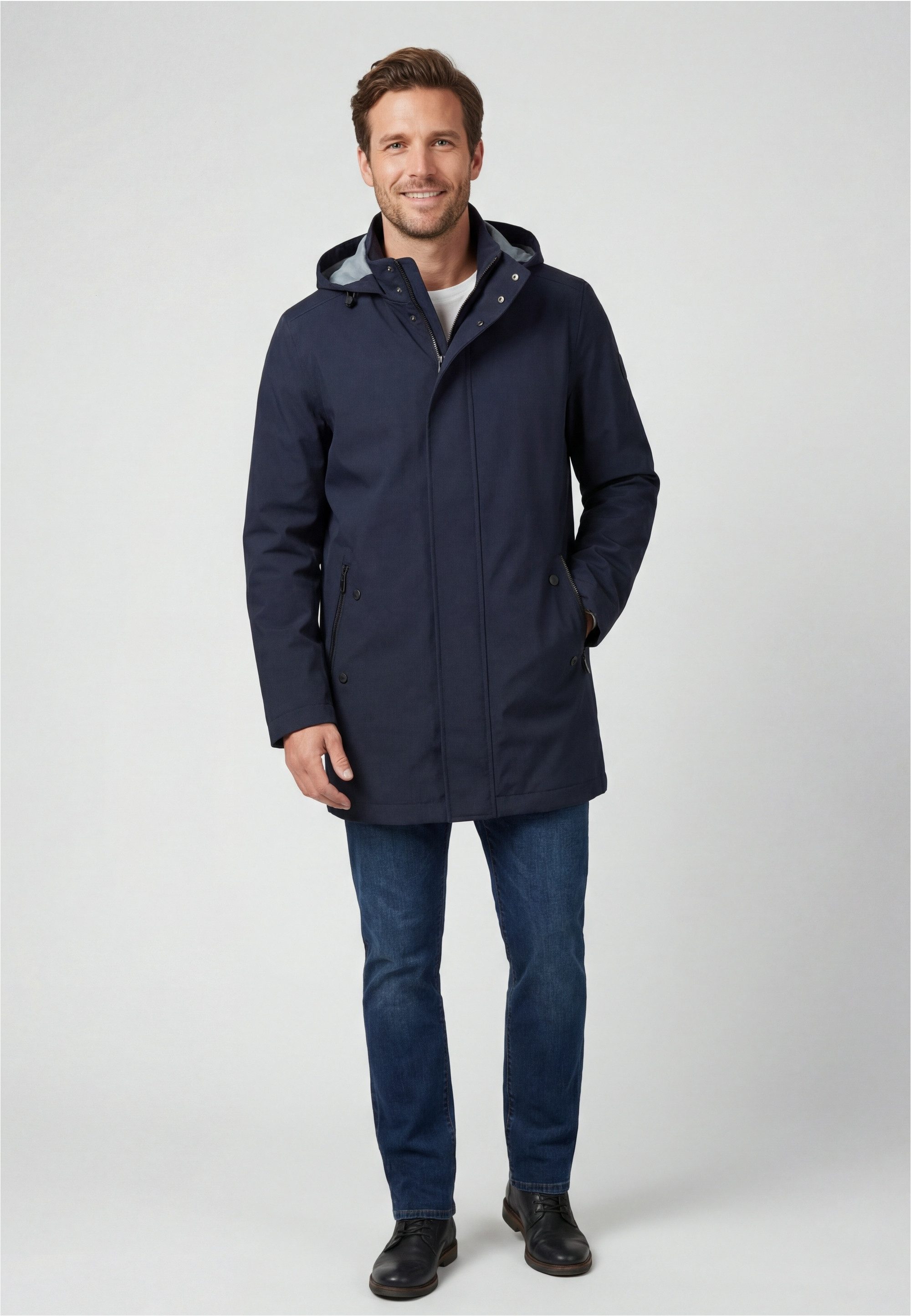 New Canadian Outdoorjacke (1-St) mit abnehmbarer Kapuze