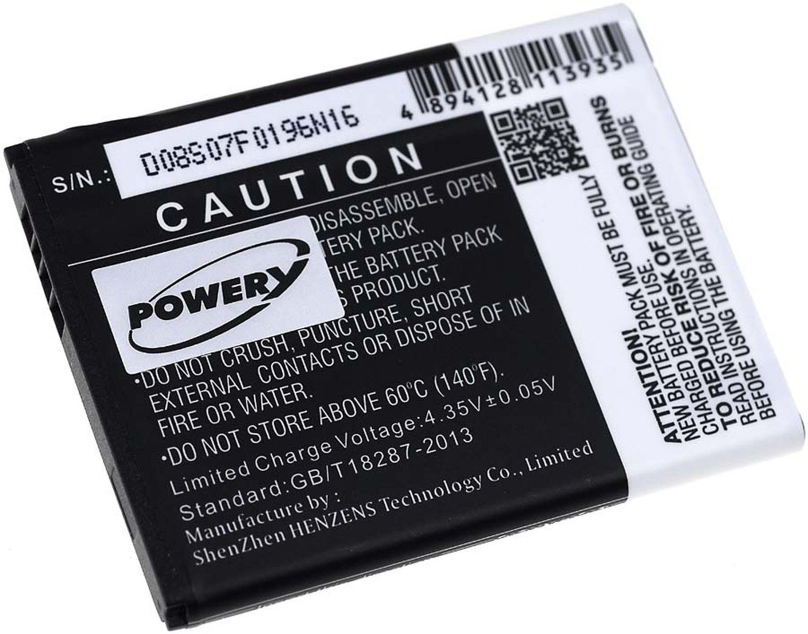 Powery Akku für Vodafone VF-795 Smartphone-Akku 1800 mAh (3.8 V)