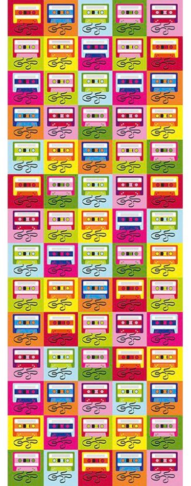 Architects Paper Fototapete Good Vibes, (1 St), Grafik Tapete Retro Bunt Kassetten Panel 1,00m x 2,80m