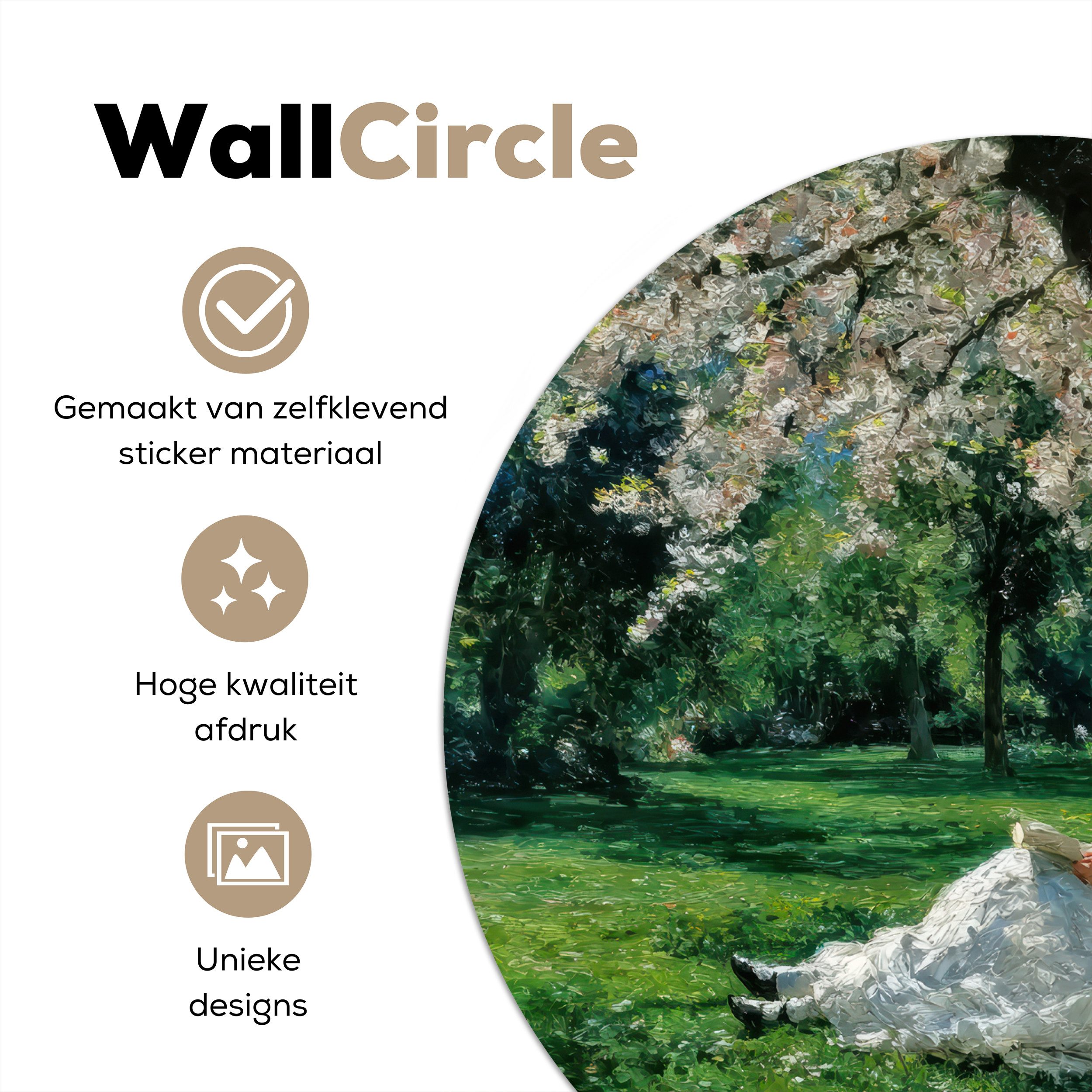 MuchoWow Wandsticker Frau - Baum - günstig online kaufen