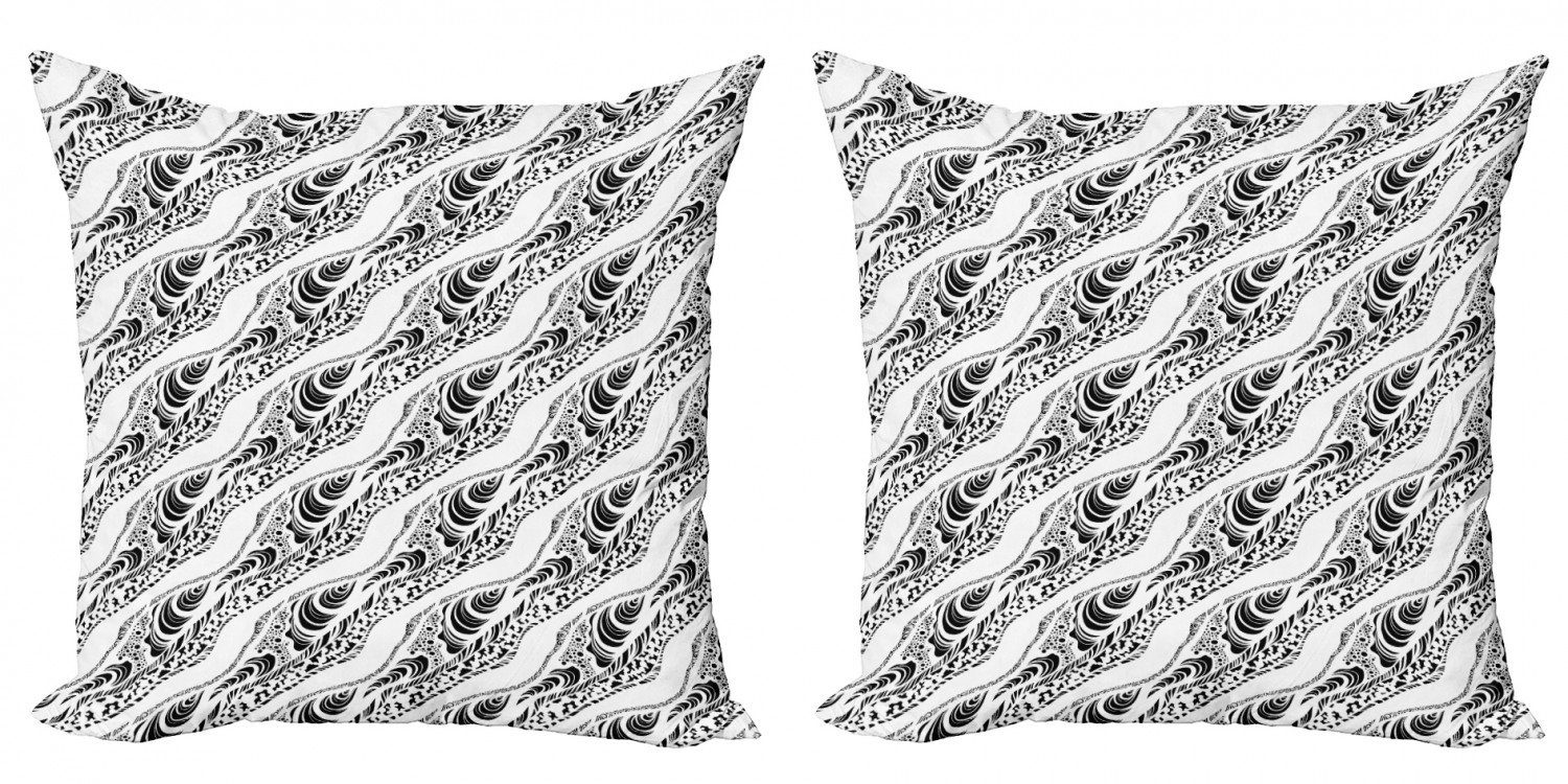 Kissenbezüge Modern Accent Doppelseitiger Digitaldruck, Abakuhaus (2 Stück), Abstrakt Tierhaut Muster
