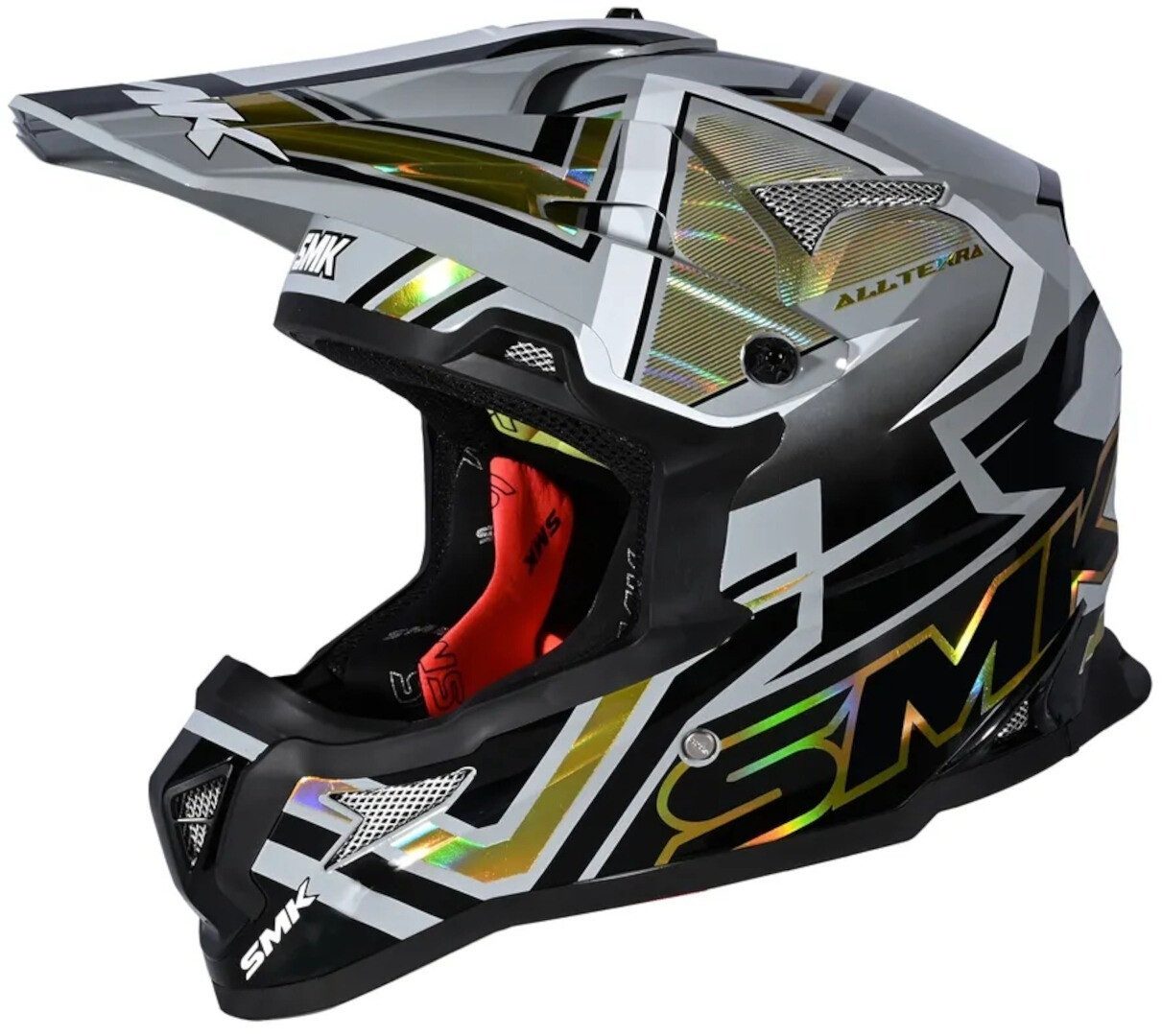 SMK Motocrosshelm Allterra X-Aces Motocross Helm, Atmungsaktiv
