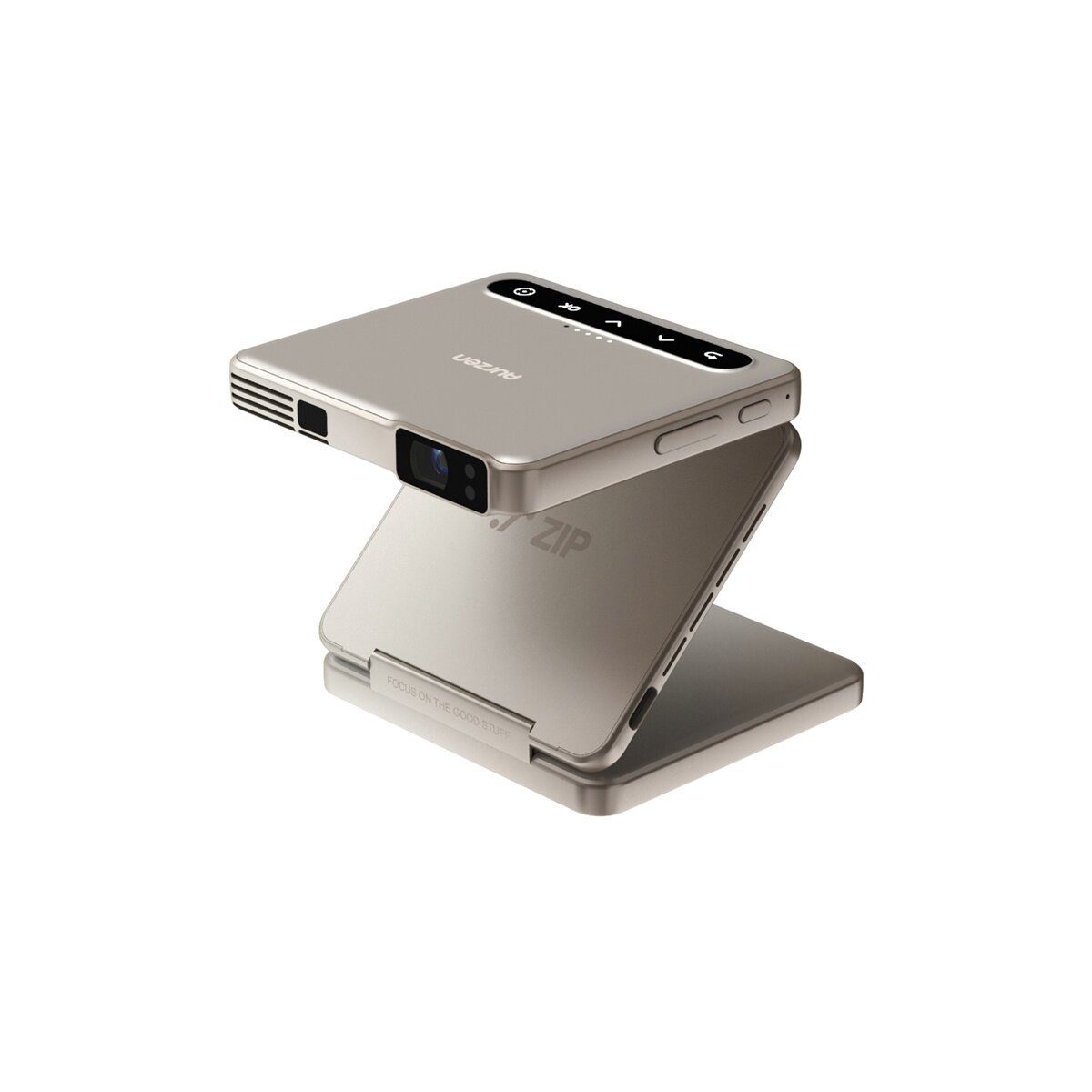 Aurzen AURZEN ZIP Mini Beamer Akku WLAN Bluetooth Projektor Mini-Beamer